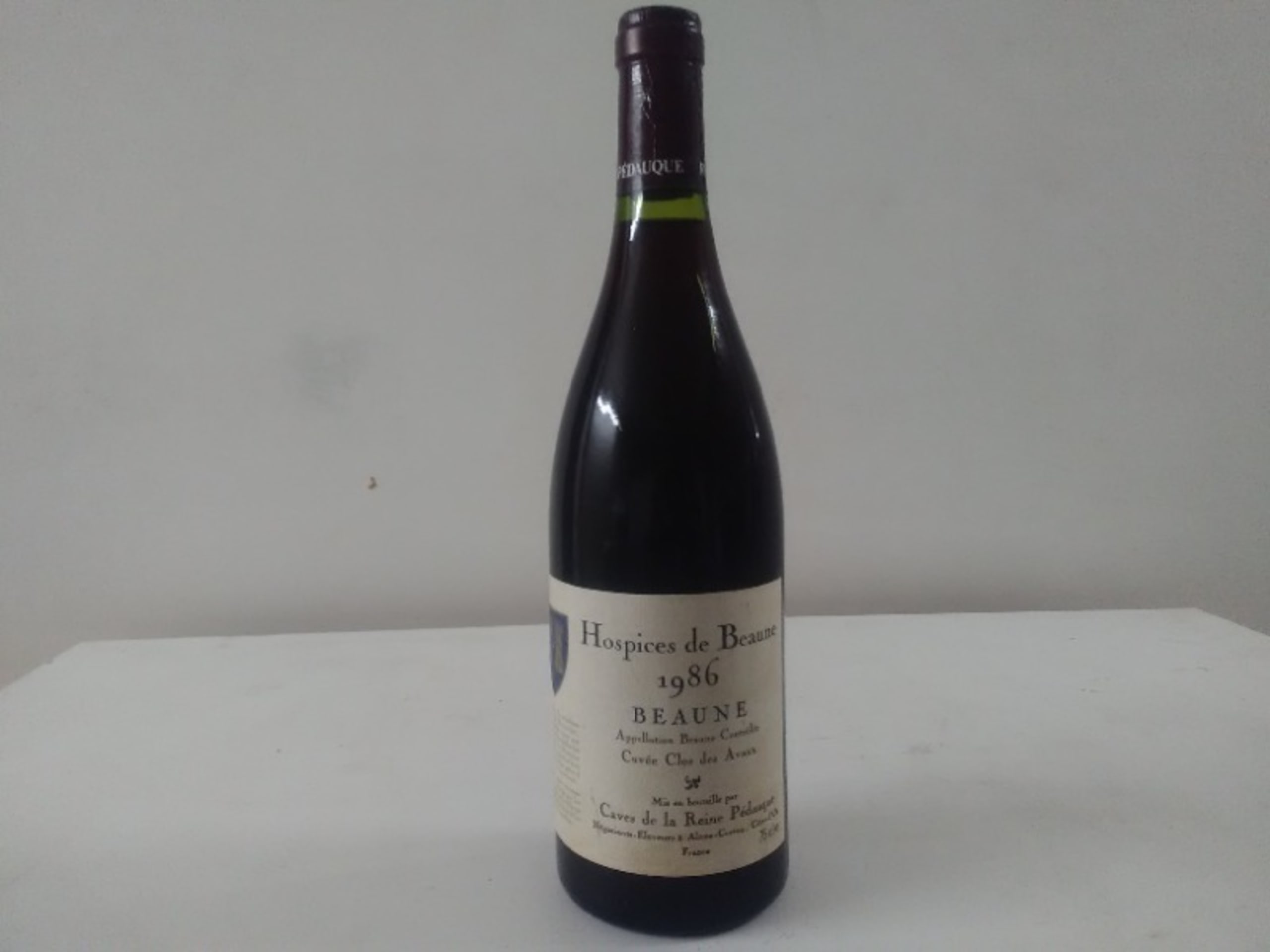 Beaune, Cuvée clos des Arvaux, Hospice de Beaune, 1986