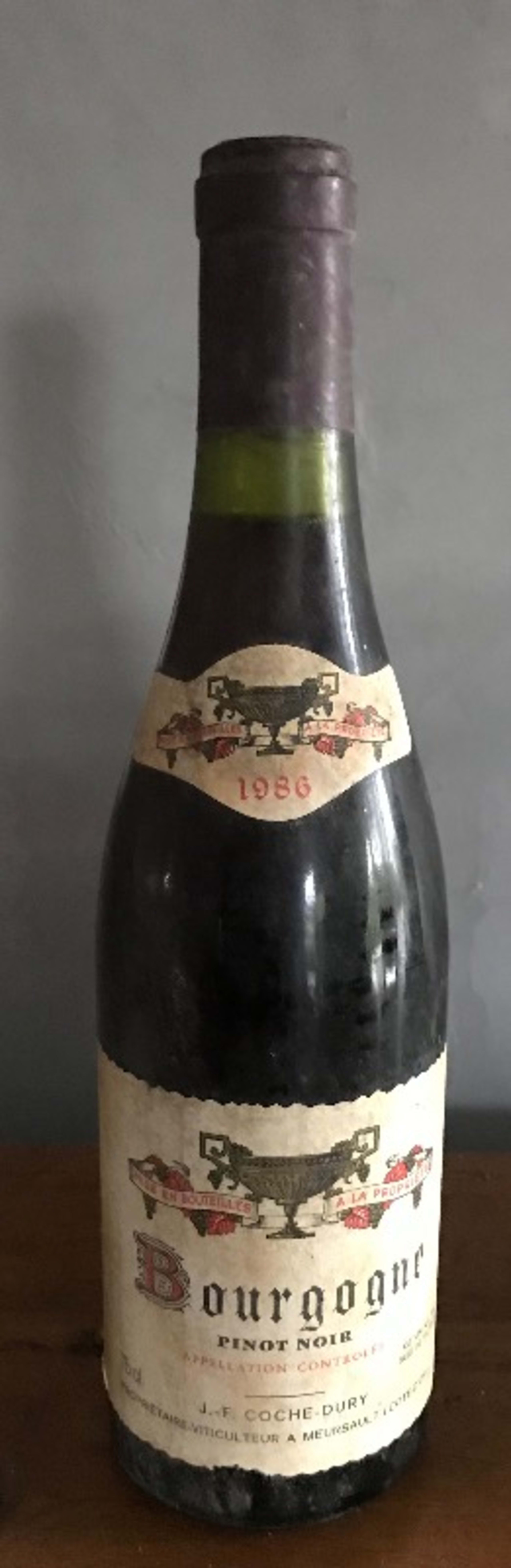 Bourgogne, Pinot Noir, JF Coche-Dury, 1986