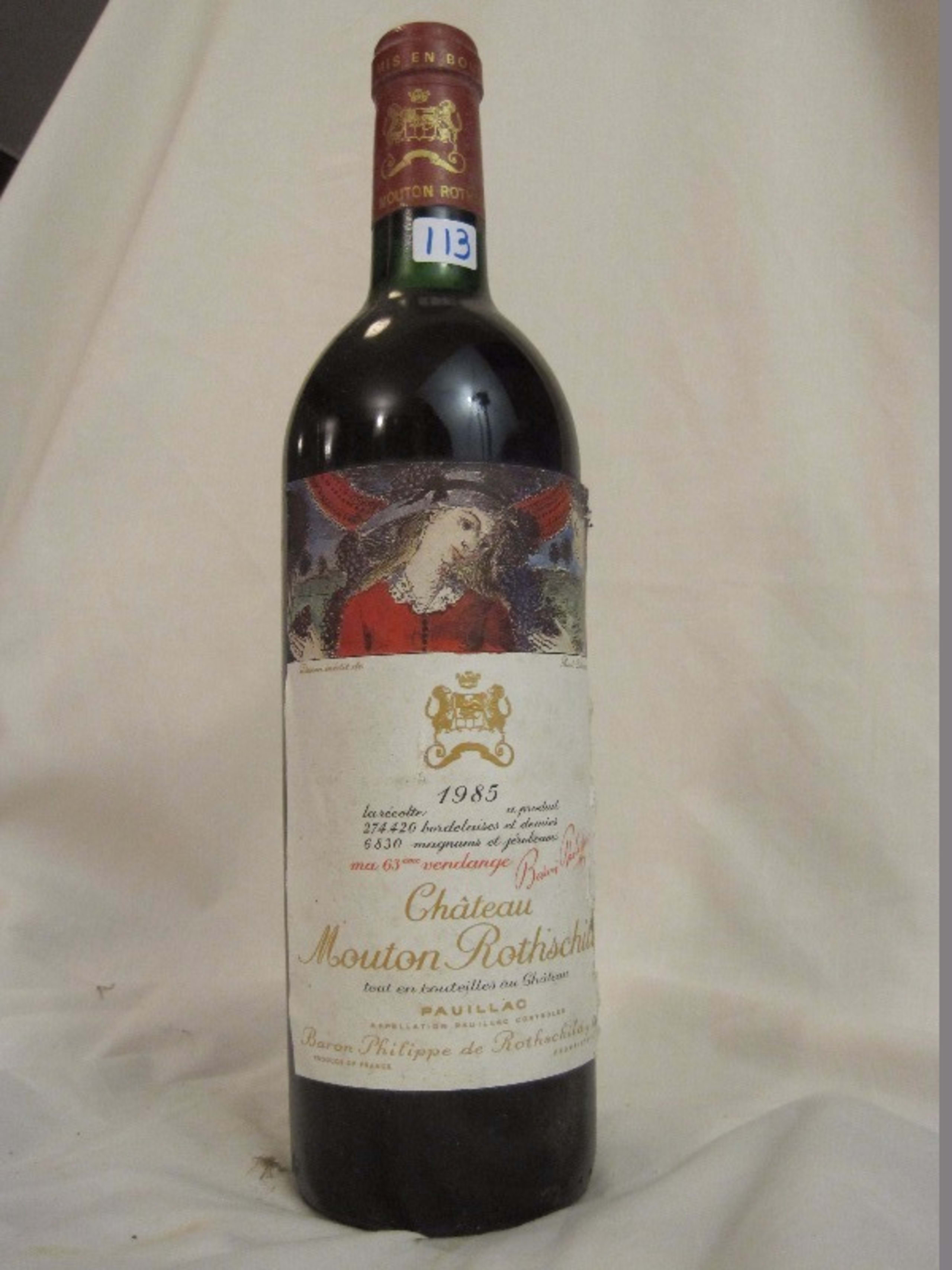 Pauillac, Château Mouton Rothschild, 1985