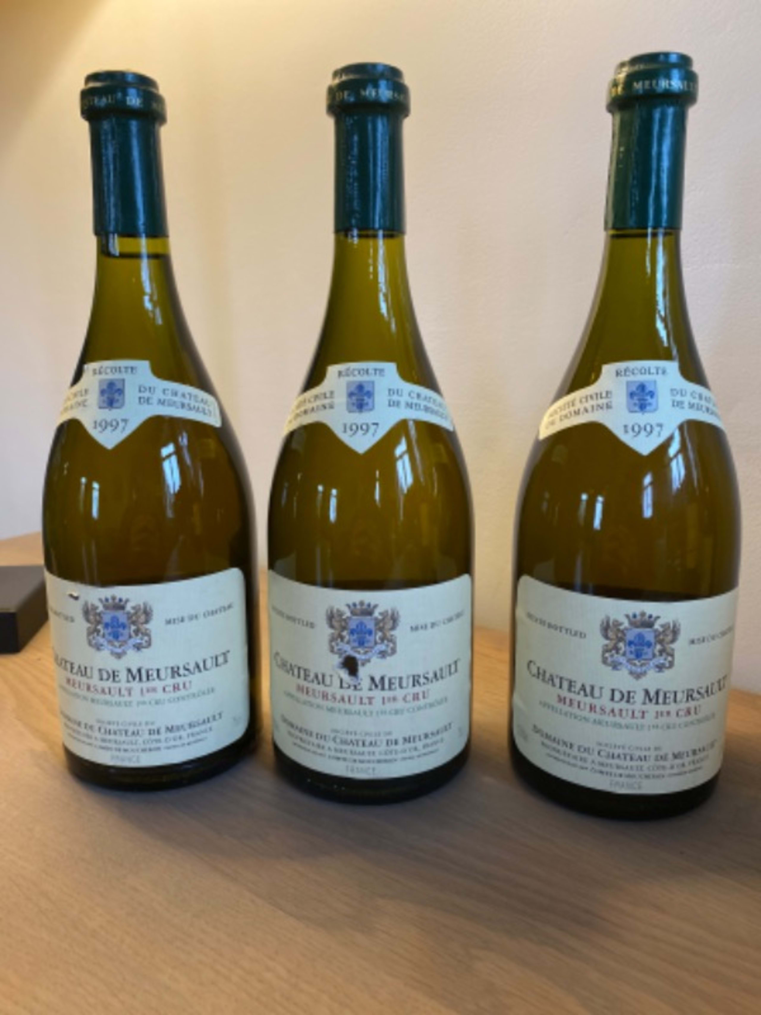 3 x Meursault, 1er Cru, Domaine du château de Meursault, 1997