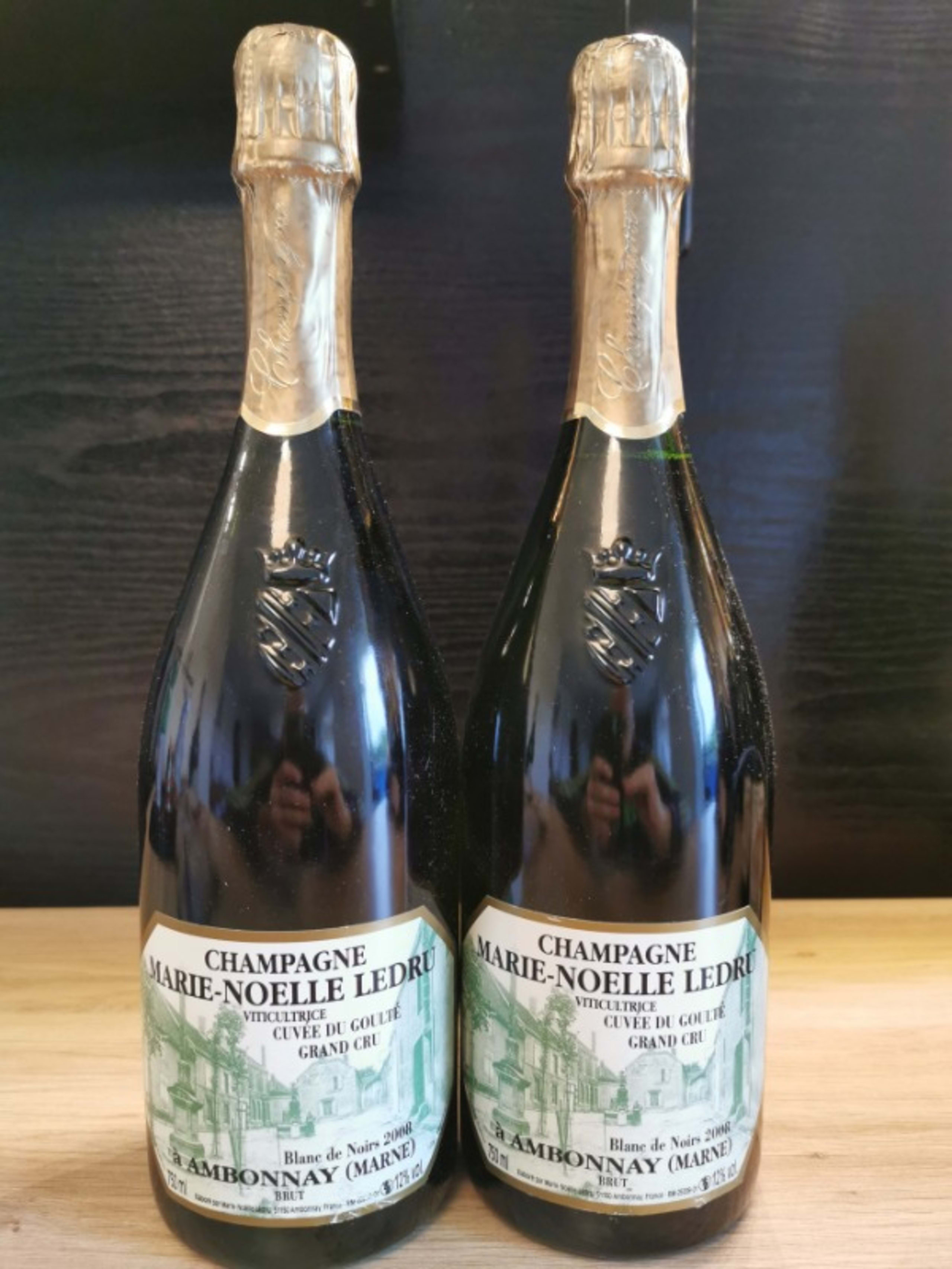 2 x Cuvée du Goulté, grand cru - Blanc de Noirs, Marie Noëlle Ledru, Champagne, 2008