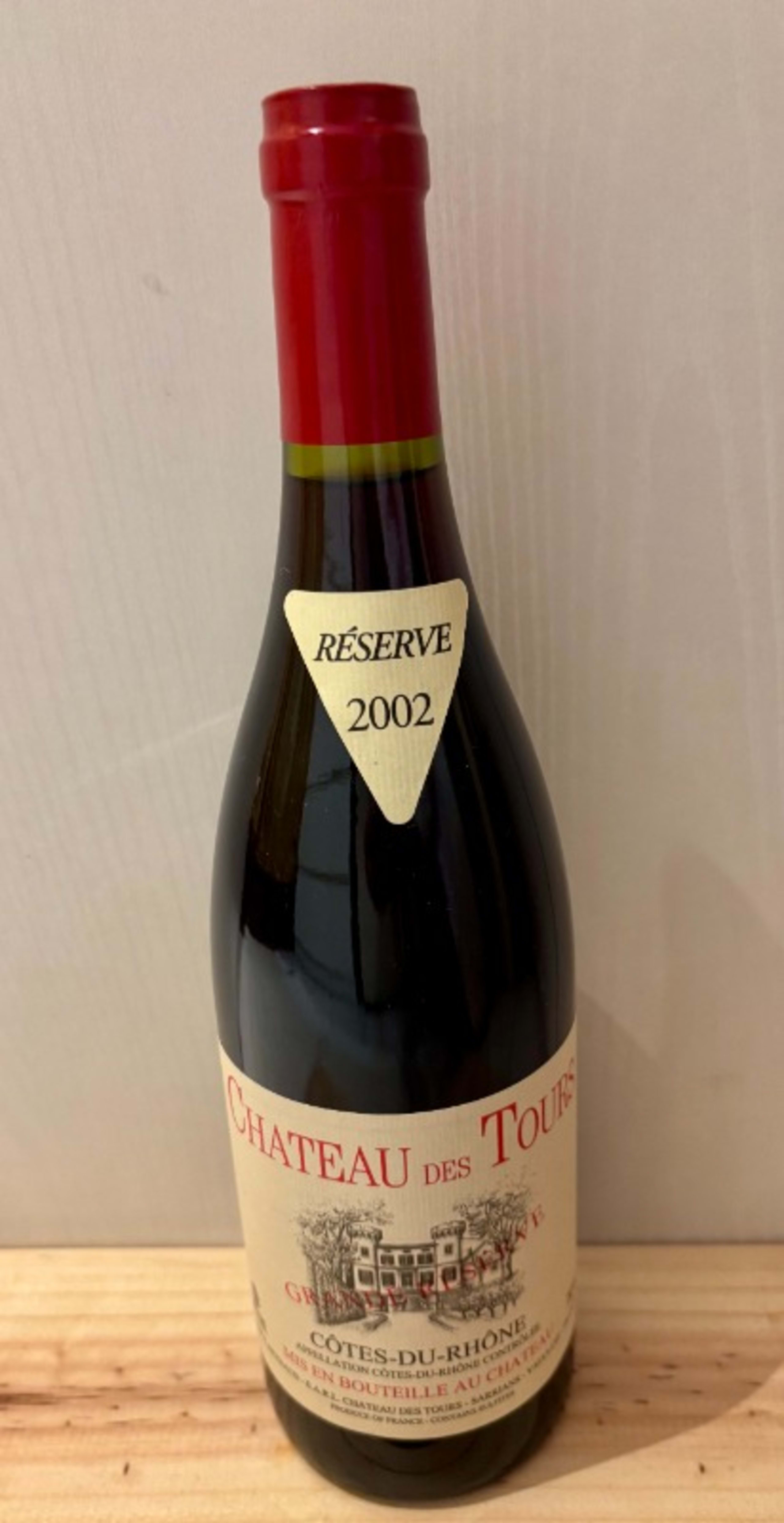 Côtes-du-Rhône, Grande Réserve, château des Tours, 2002