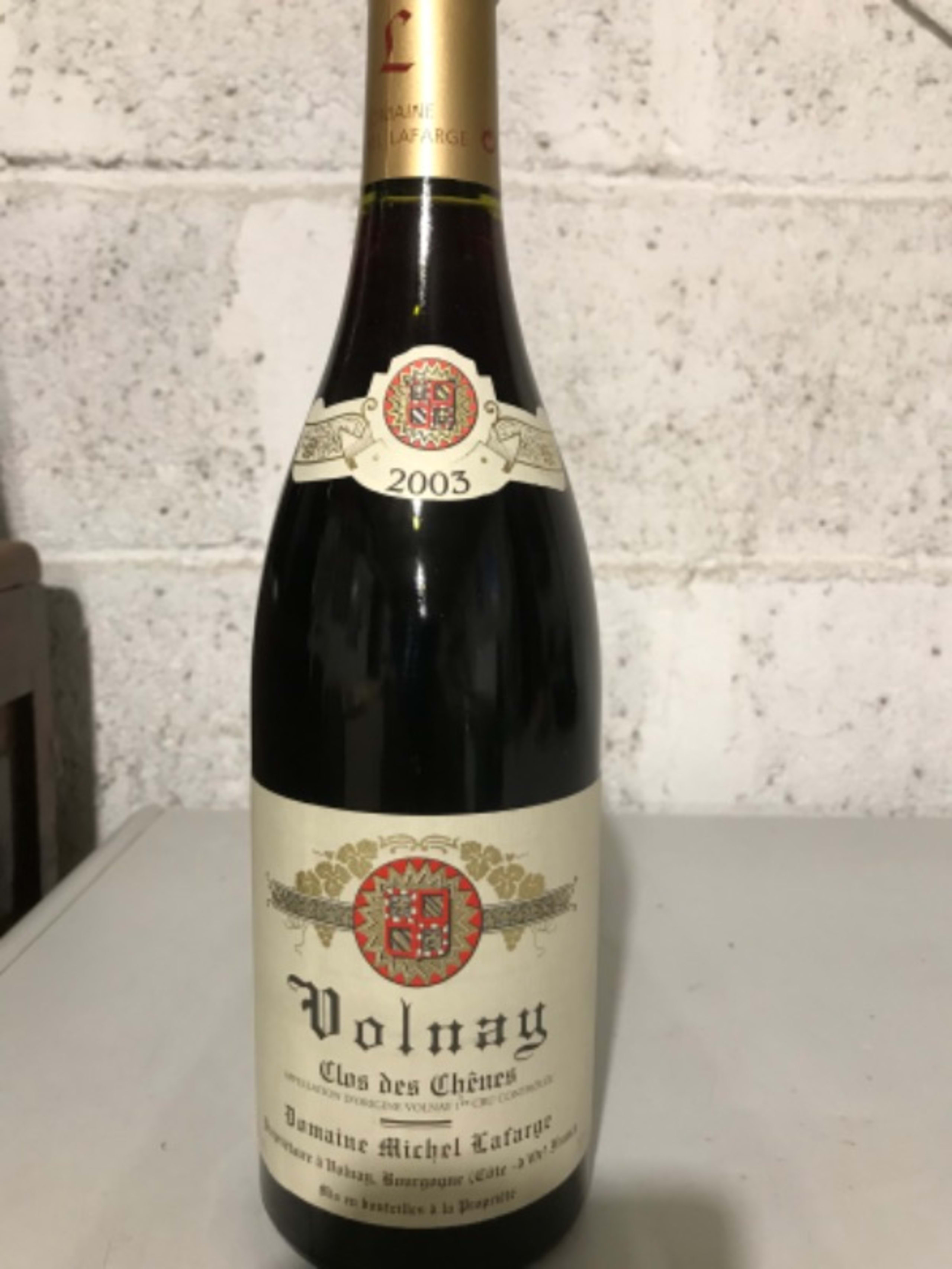 Volnay, 1 er cru clos des chênes, Michel Lafarge, 2003