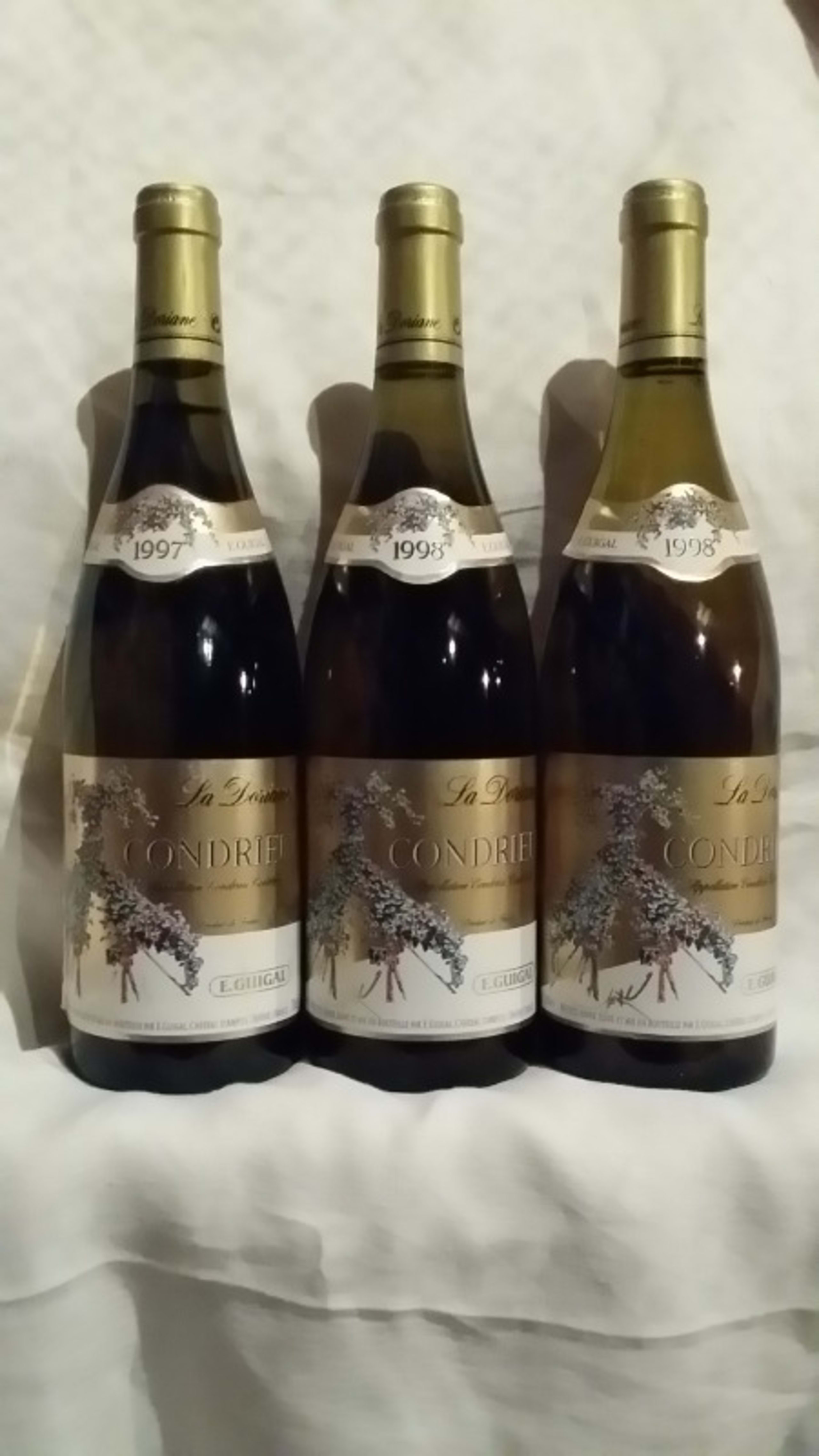 3 x Condrieu, La Doriane, Guigal,  1 x 1997 | 2 x 1998