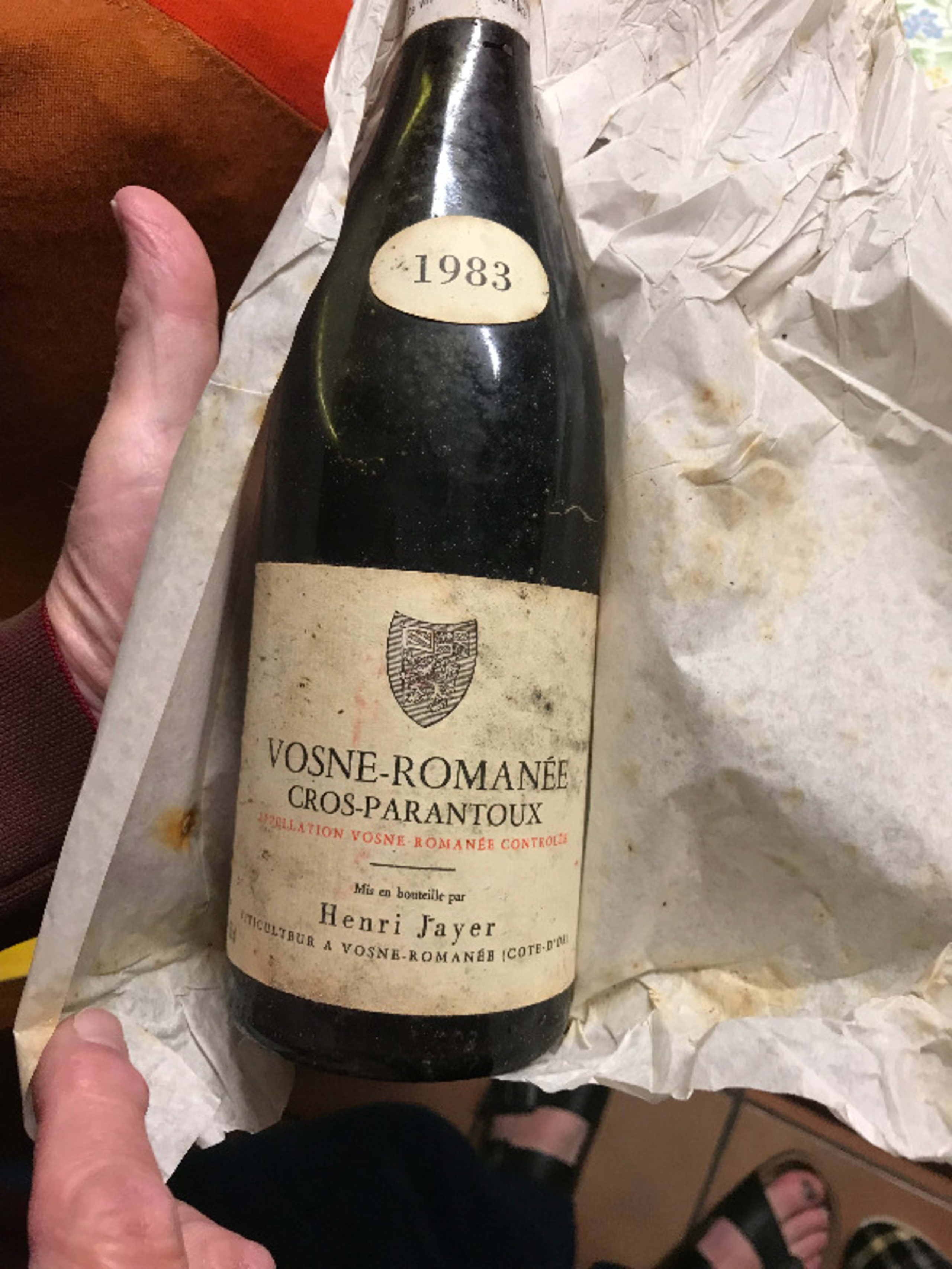 Vosne-Romanée, Cros-Parantoux, Henry Jayer, 1983