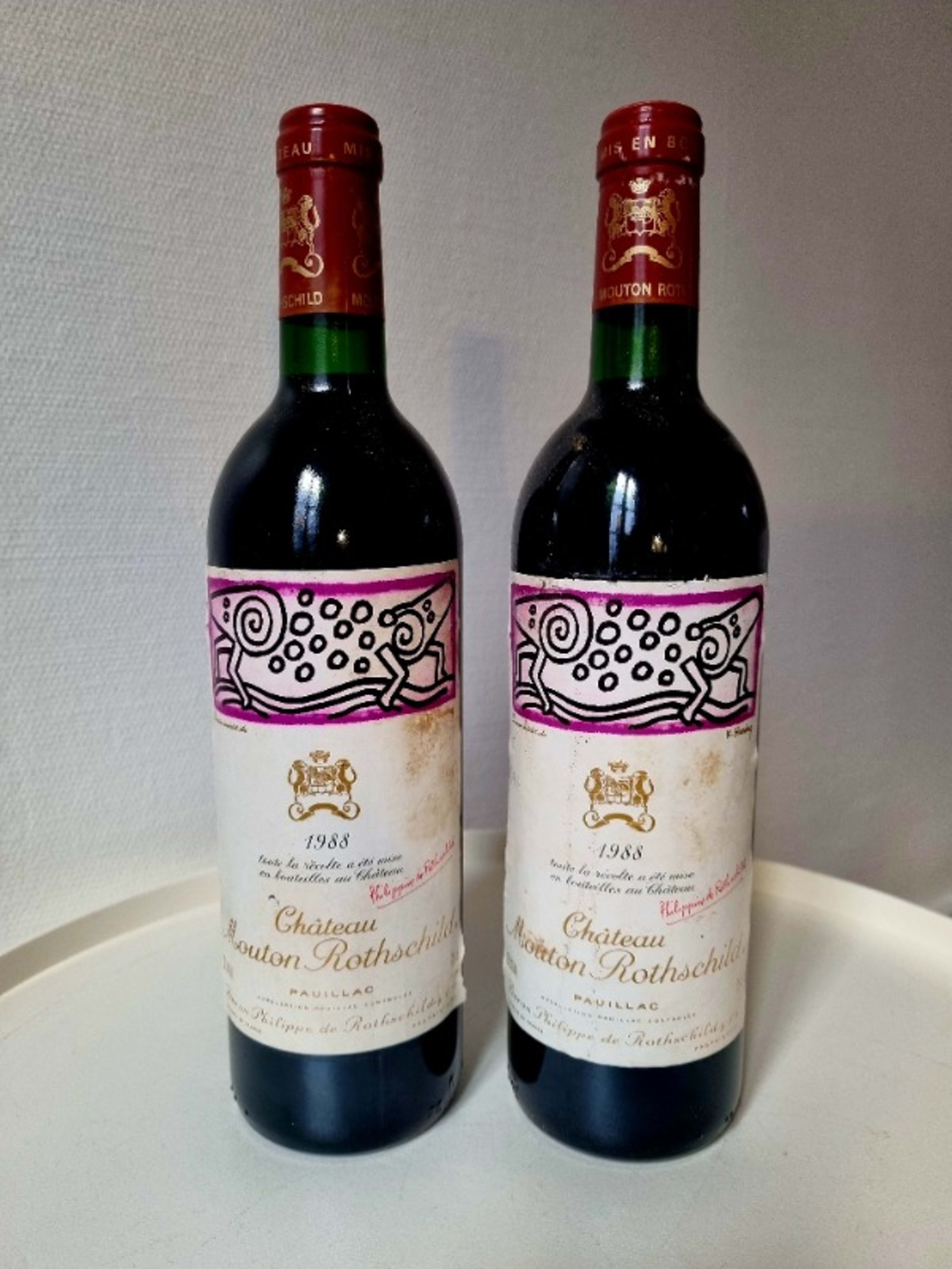 2 x Château Mouton-Rothschild, Pauillac, 1988