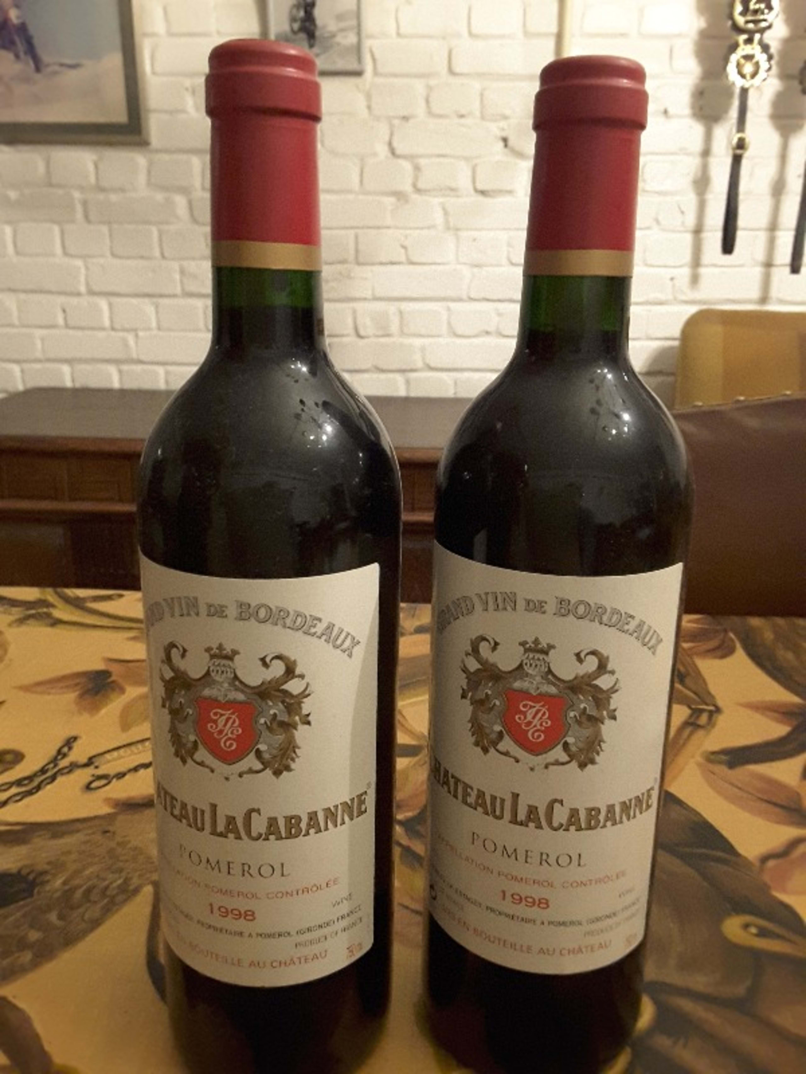 2 x Château la Cabanne, Pomerol, 1998