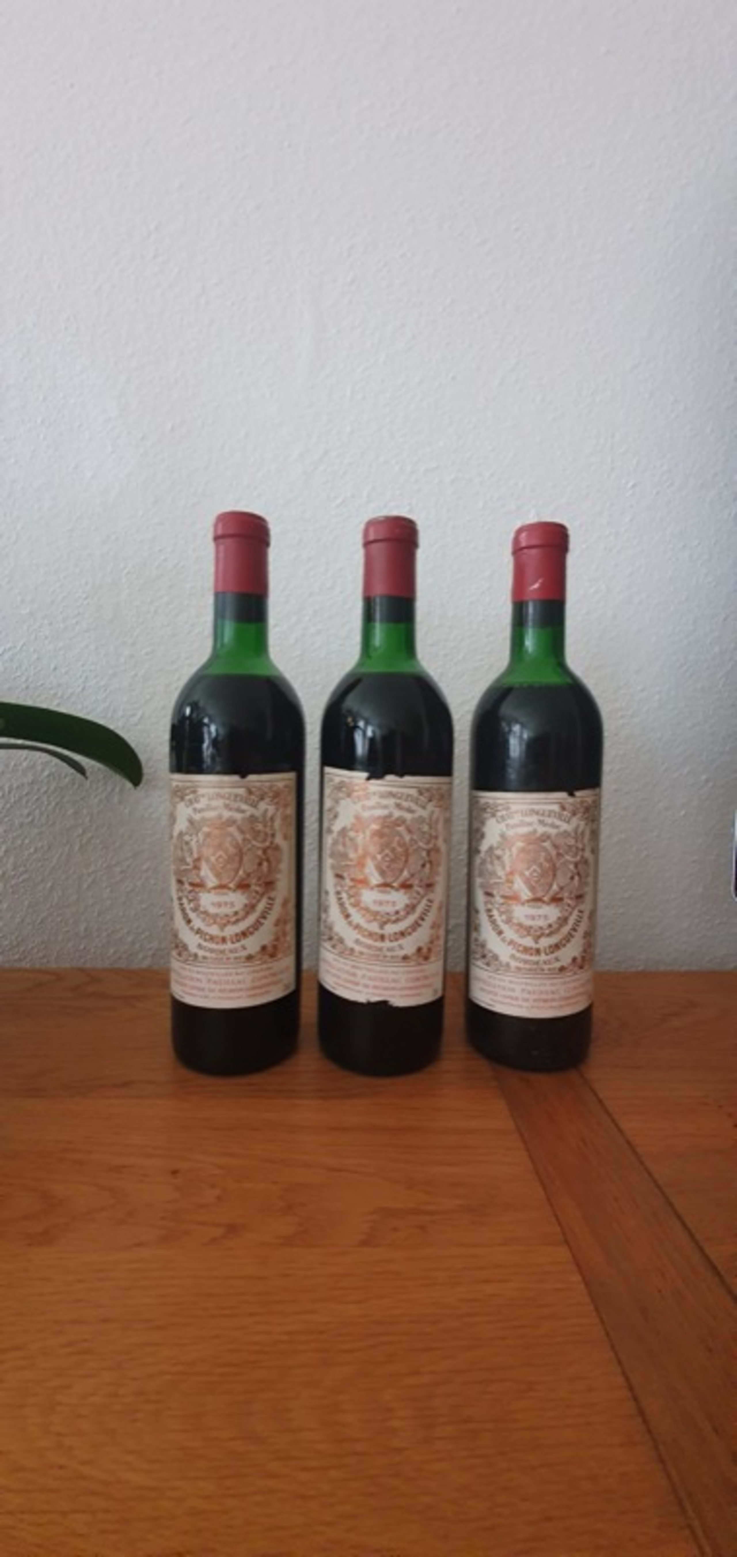 3 x Au Baron, Château Pichon Longueville, Pauillac, 1973