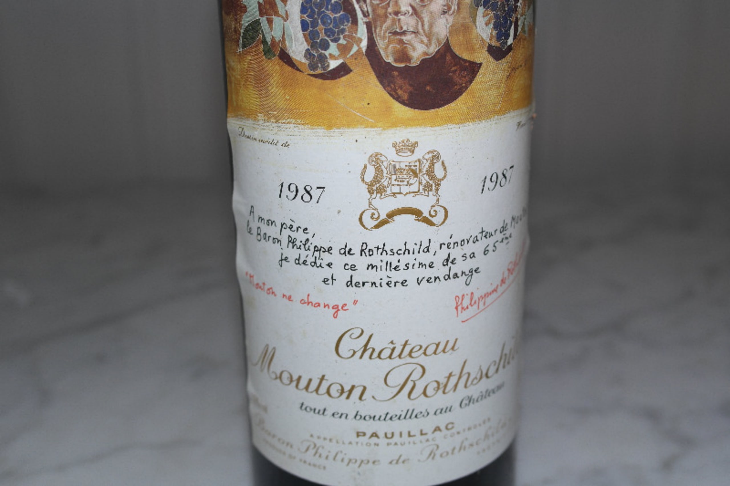Château Mouton Rothschild, Pauillac, 1987
