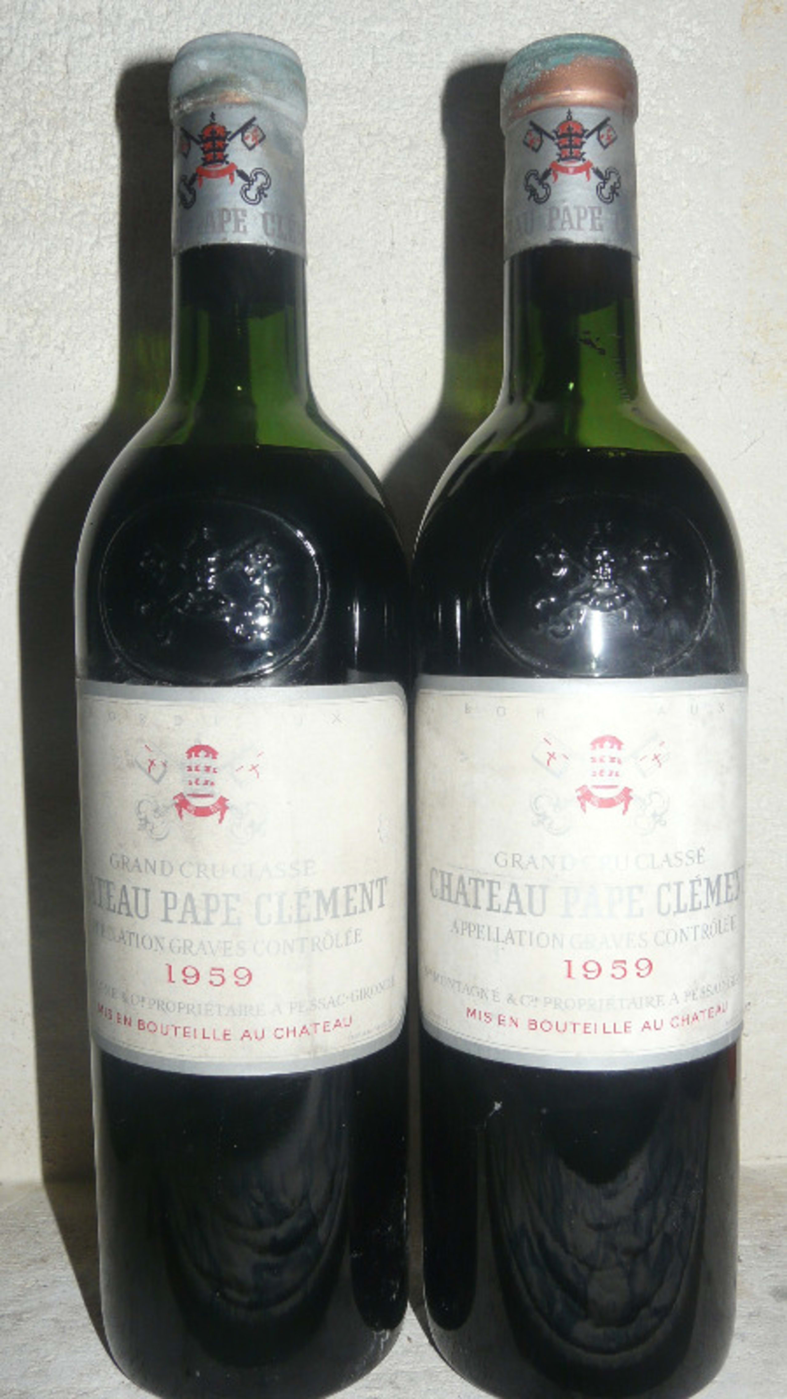 2 x Château Pape Clément, Pessac-Léognan, 1959
