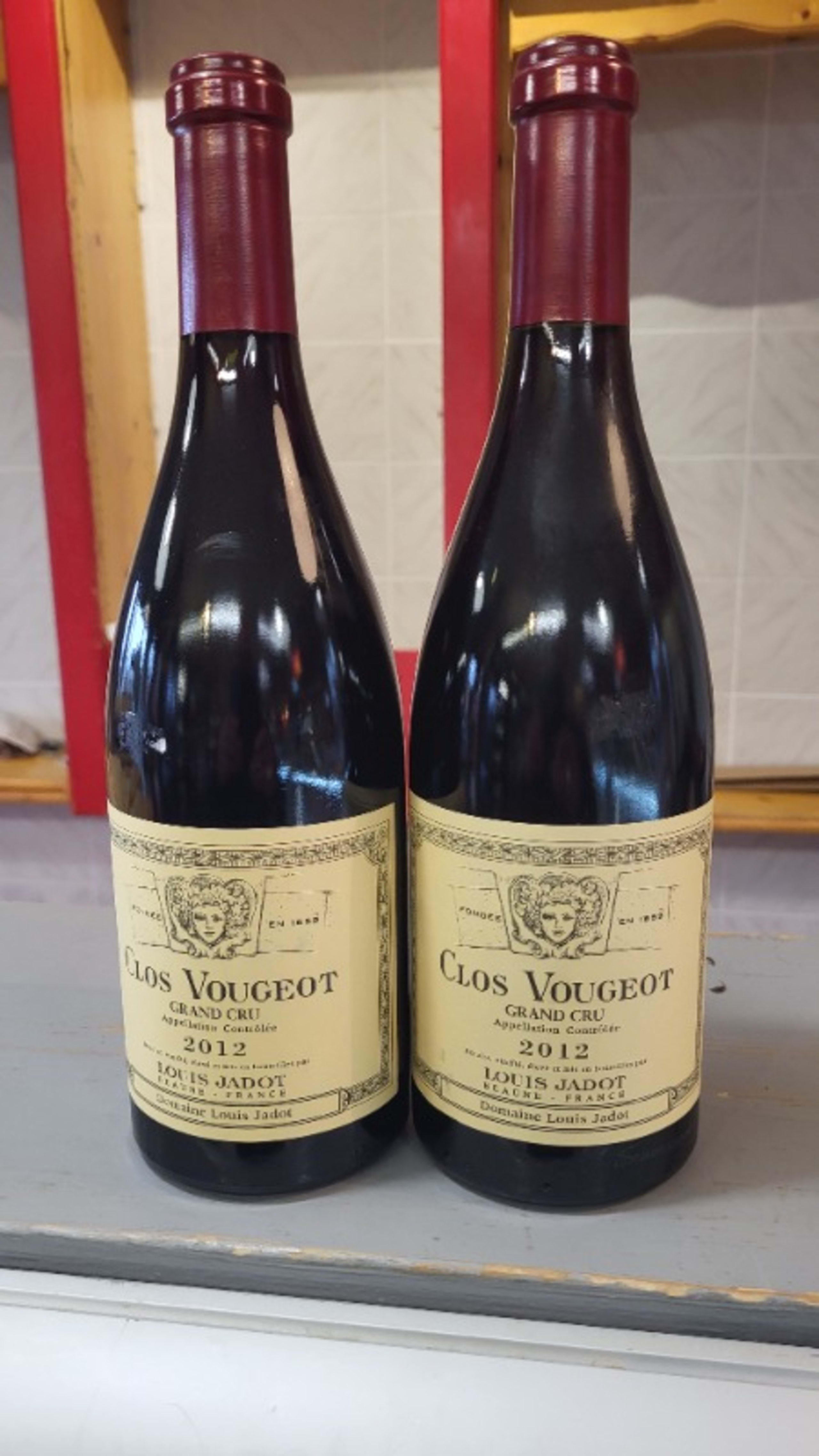 2 x Clos de Vougeot, Grand Cru, Louis Jadot, 2012