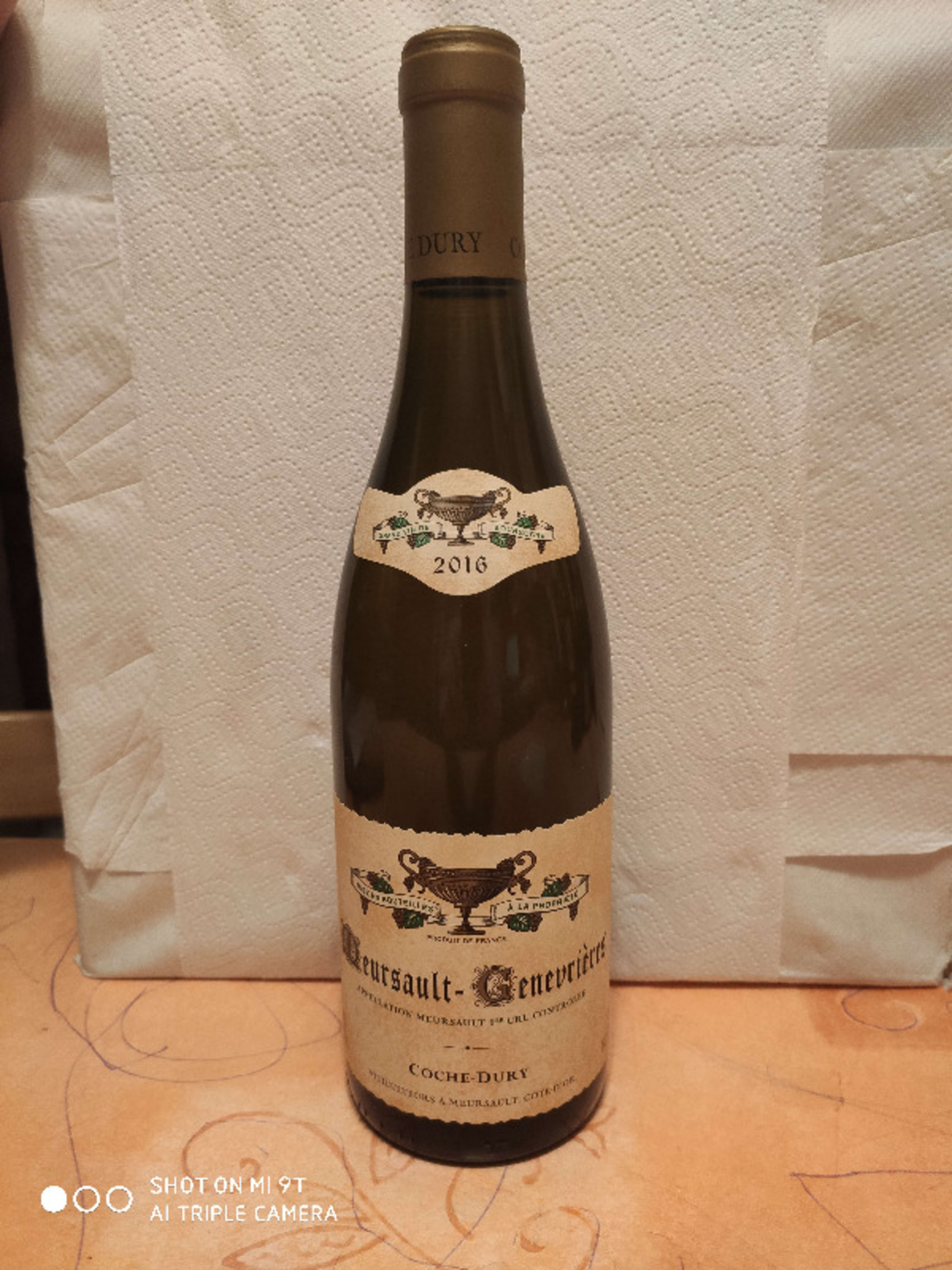 Meursault, Genevrières, J.F. Coche Dury, 2016