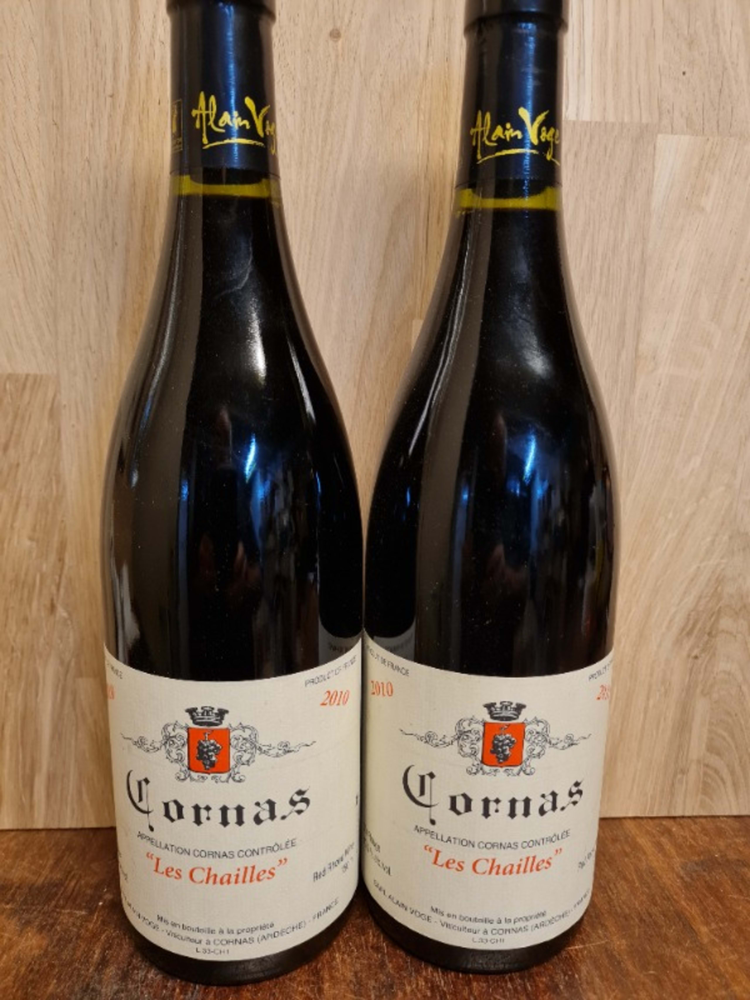 2 x Cornas, 'Les Chailles', Alain Voge, 2010