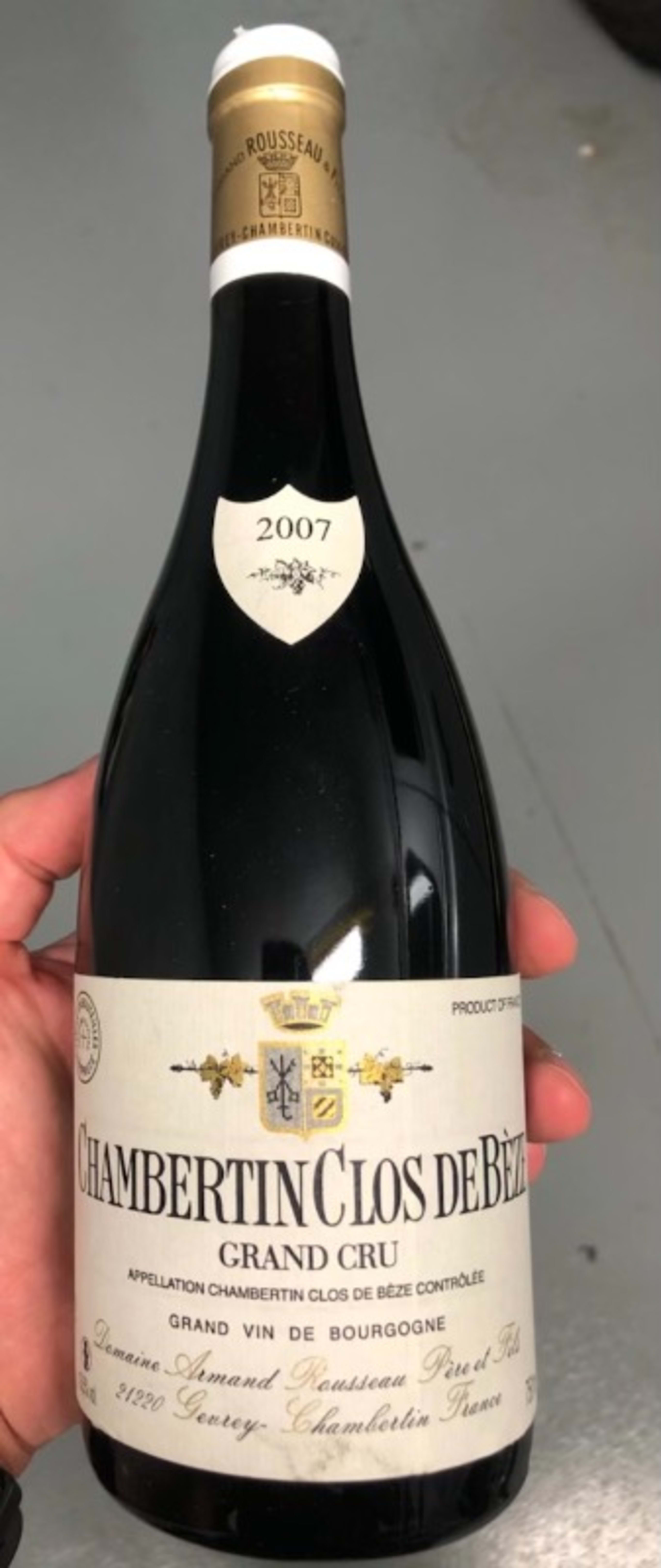 Chambertin-Clos de Bèze, Armand Rousseau, 2007