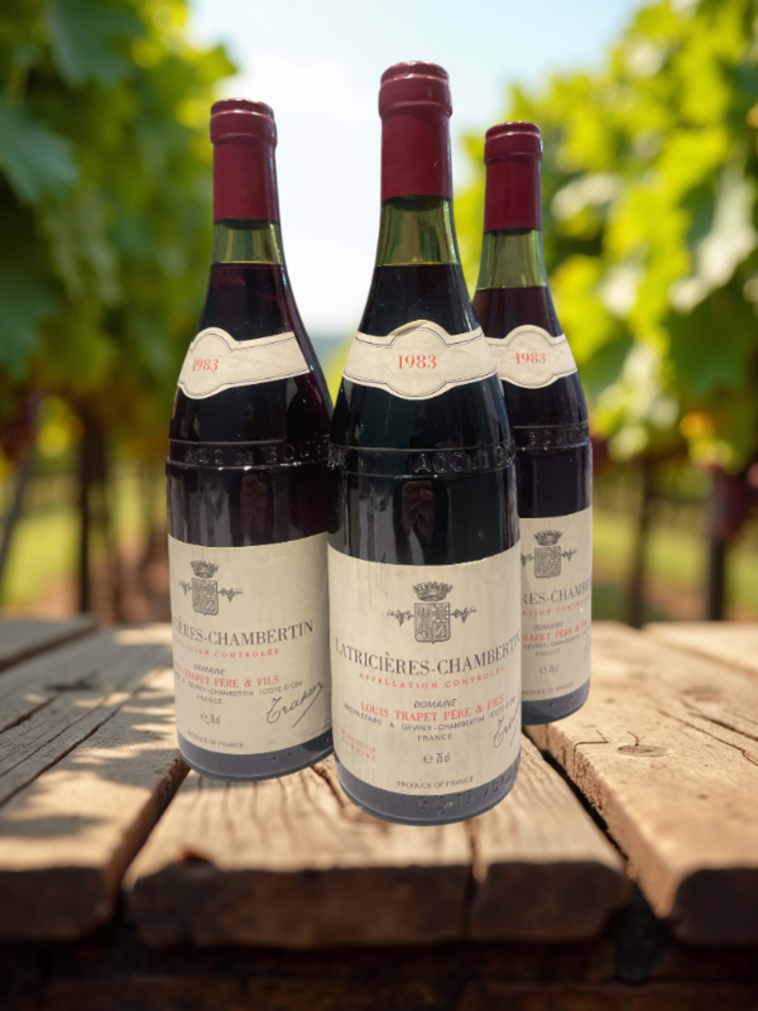 3 x Latricières-Chambertin, Louis Trapet Père et Fils, 1983