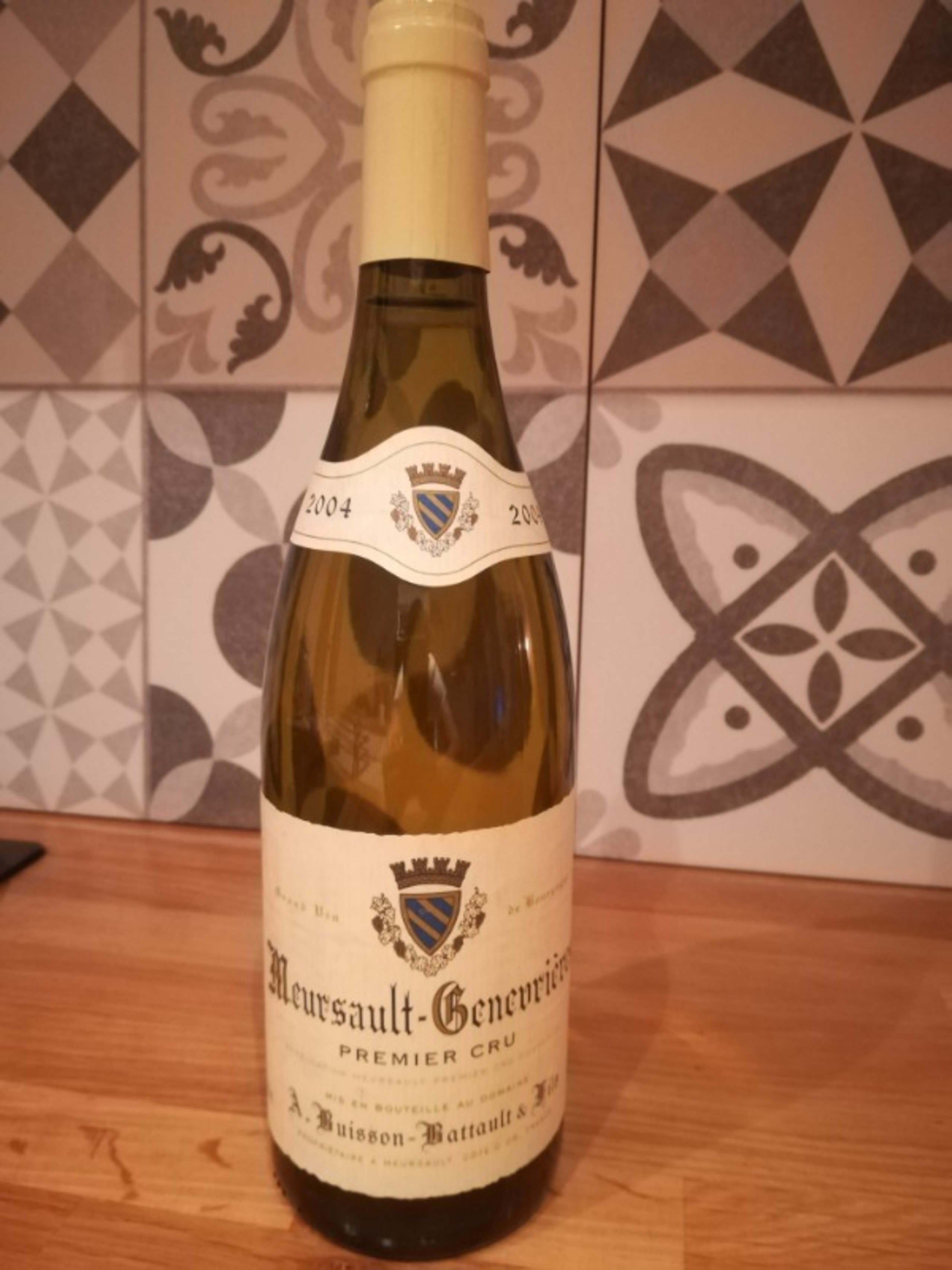 Meursault, premier cru Genevrières, Domaine Buisson Battault, 2004