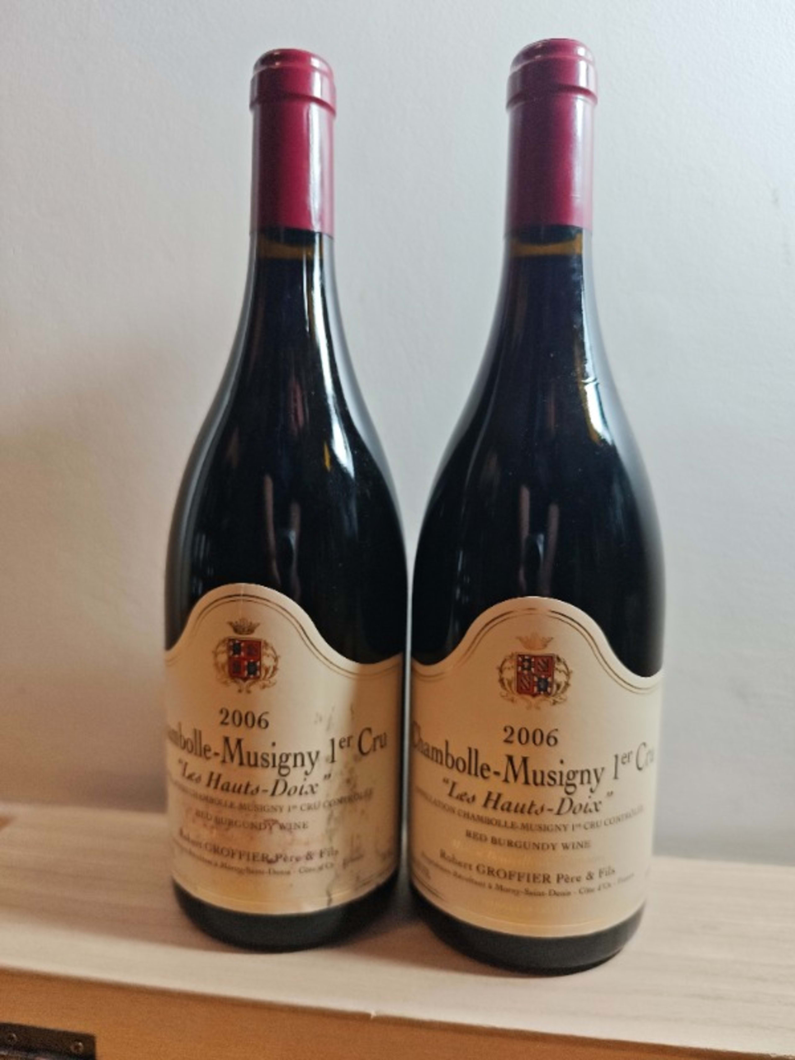 2 x Chambolle-Musigny, 1er Cru - Les Hauts-Doix, domaine Robert Groffier, 2006