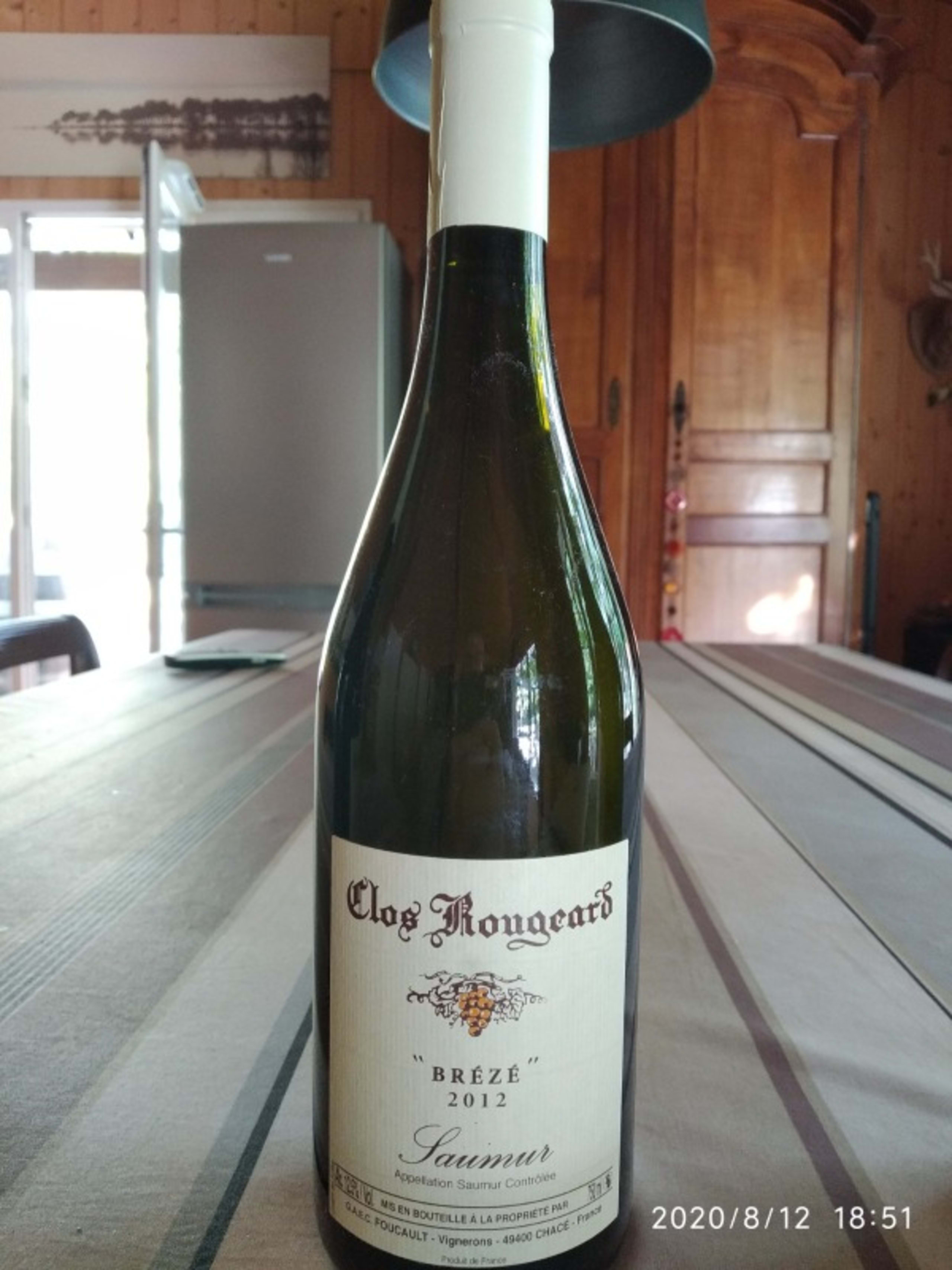 Brézé, Saumur Blanc, Clos Rougeard, 2012