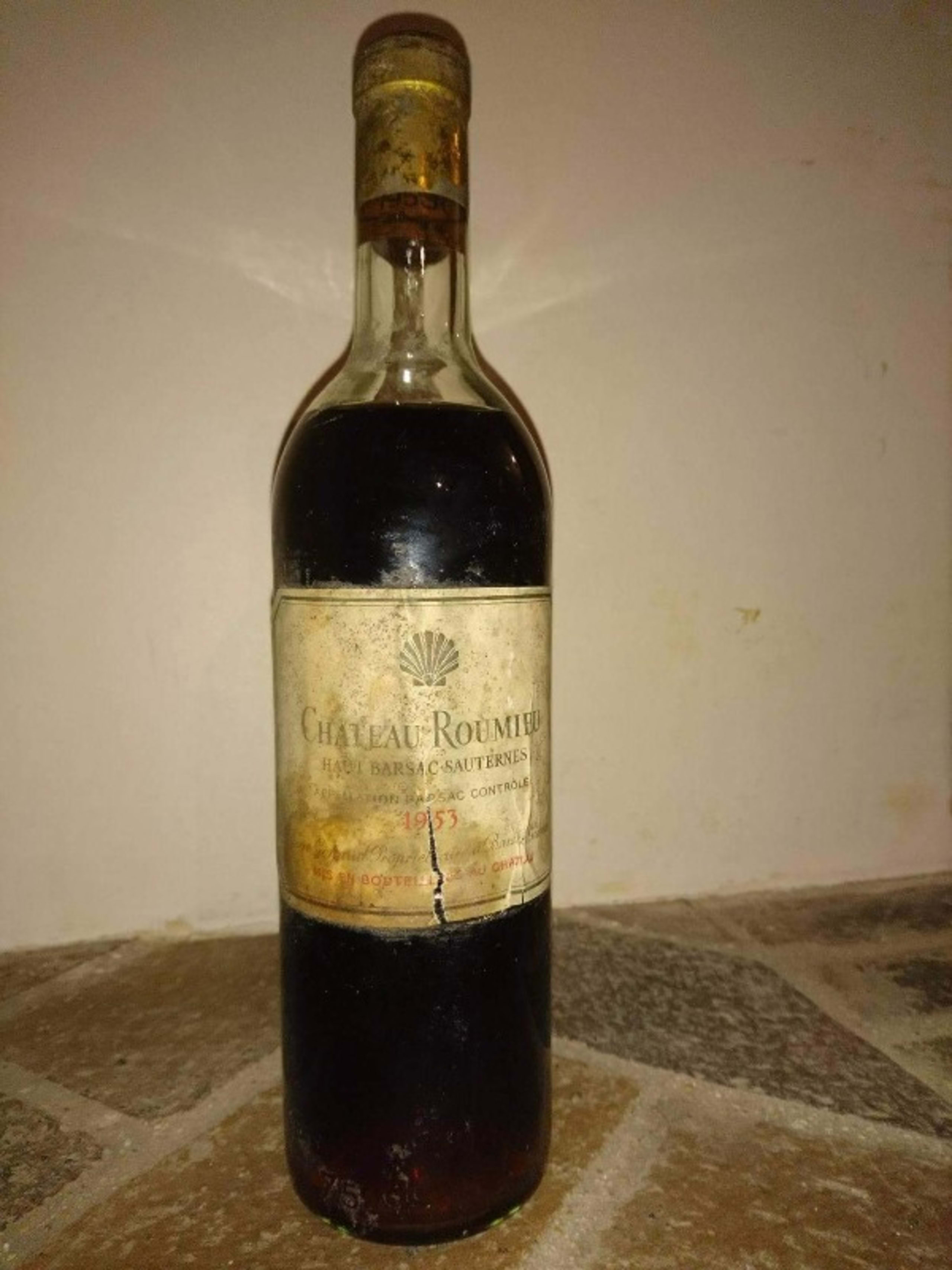 Haut-Barsac, Château Roumieu, Sauternes, 1953