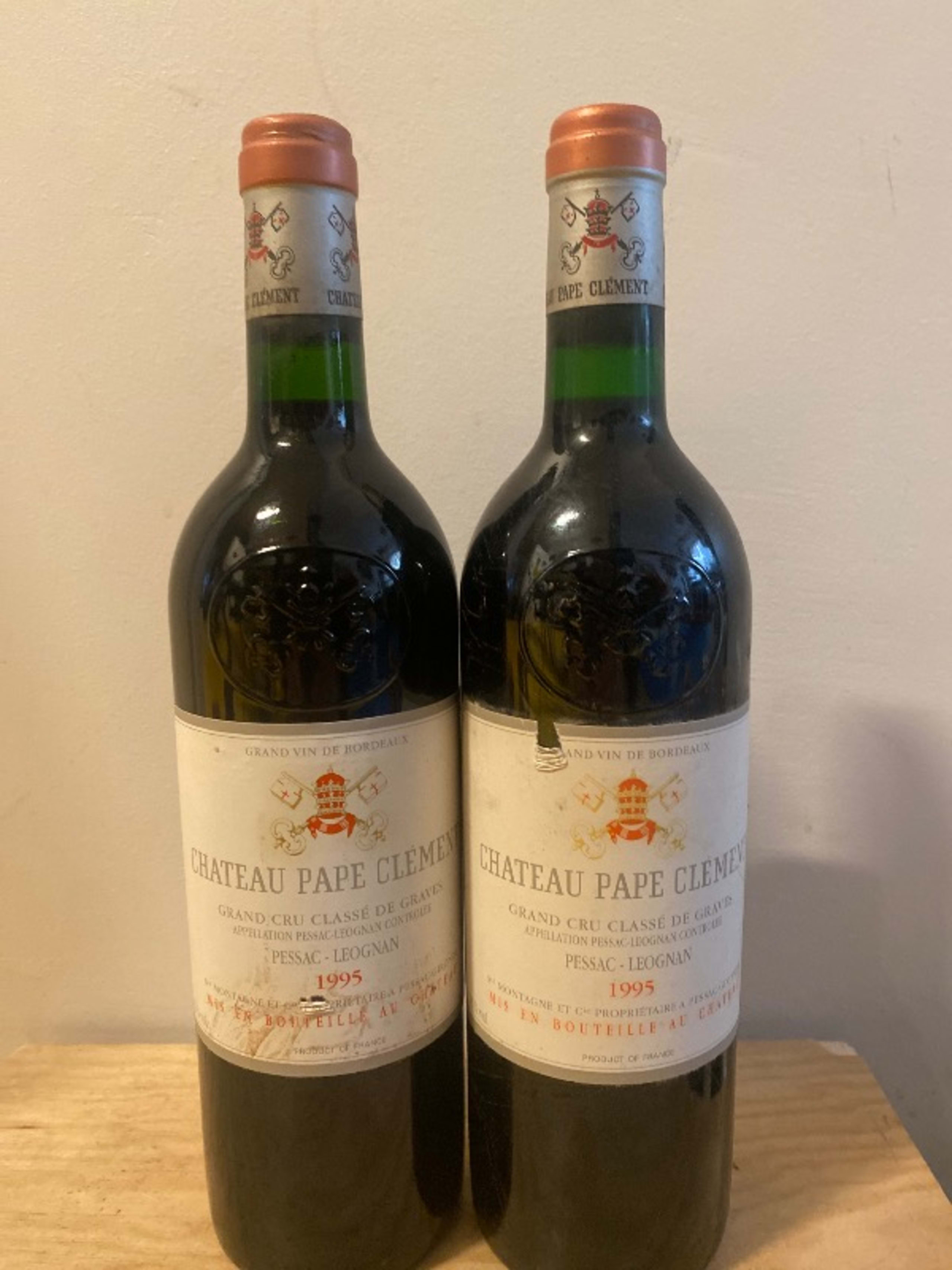 2 x Château Pape Clément, Pessac-Léognan, 1995