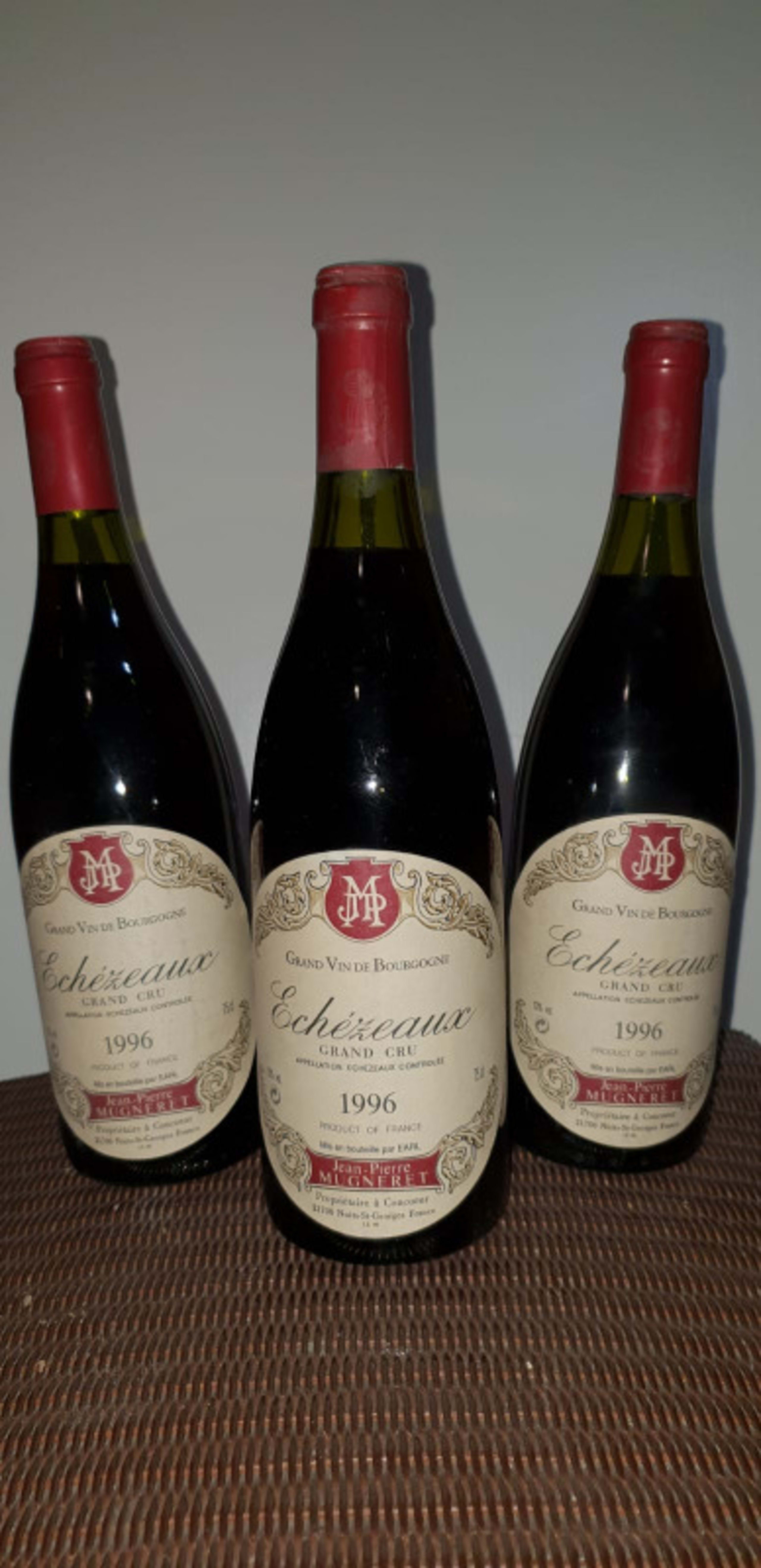 3 x Echézeaux, Domaine Jean-Pierre Mugneret, 1996