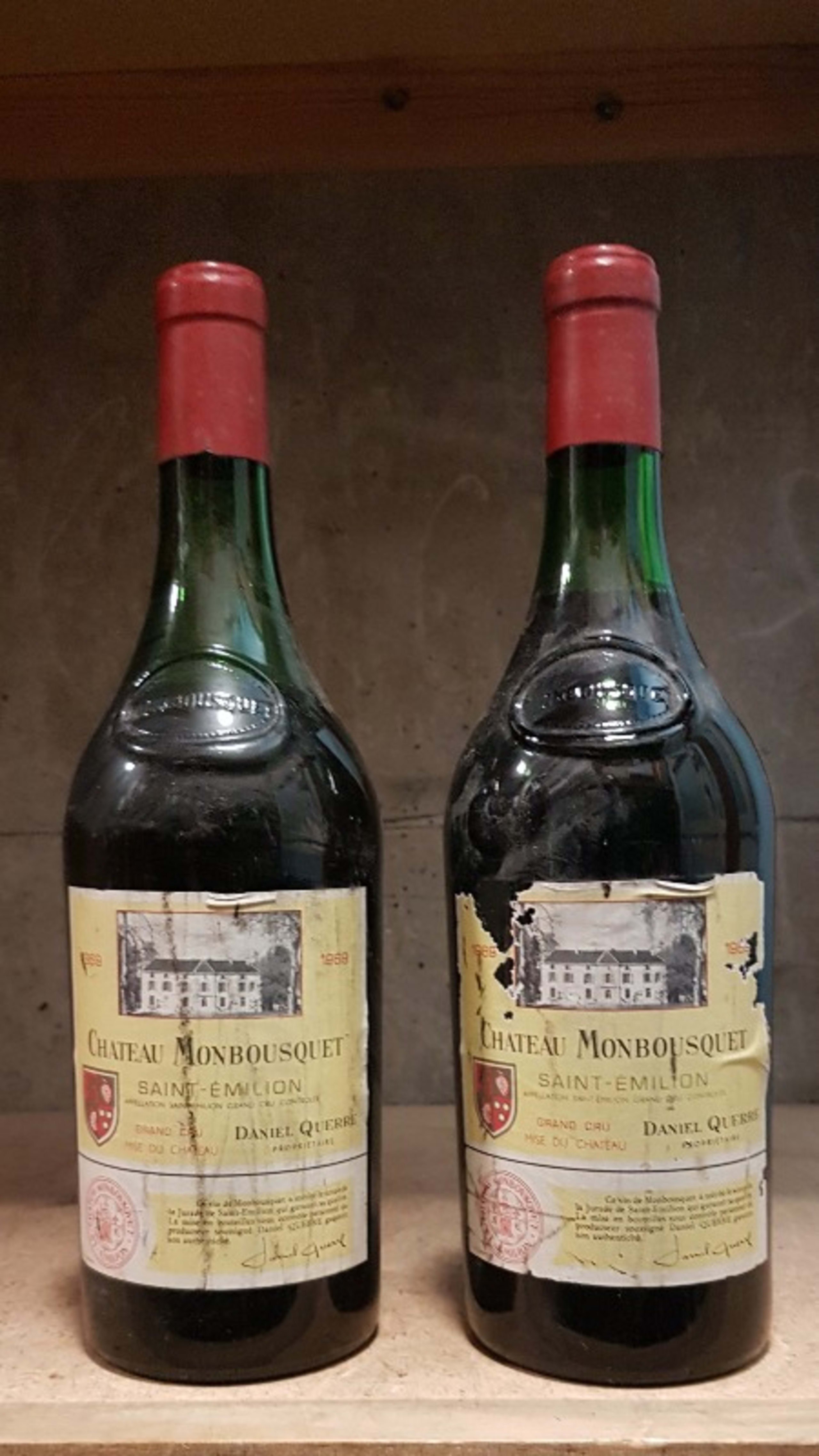 2 x Château MONBOUSQUET, Saint-Émilion Grand Cru, 1969
