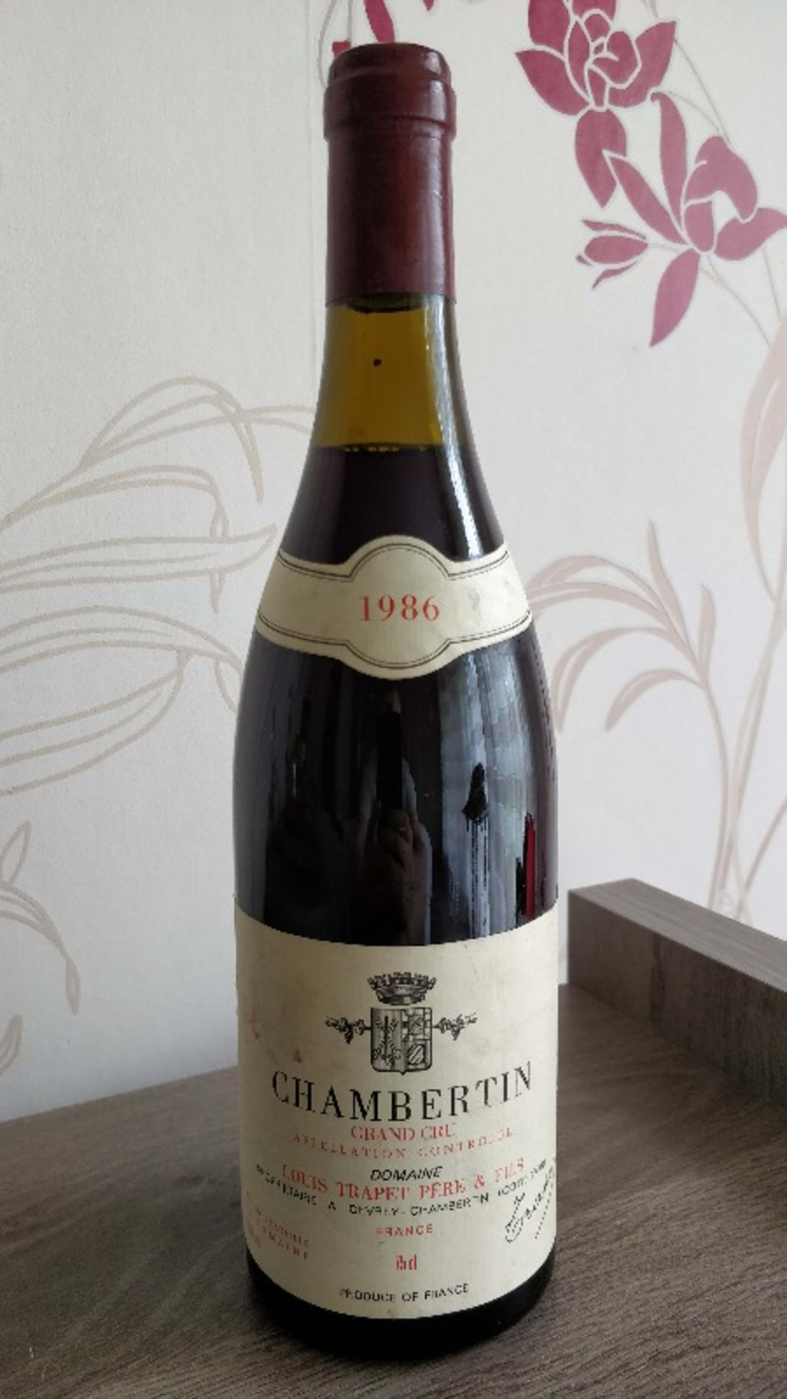 Chambertin, Grand Cru, Louis Trapet père et fils, 1986