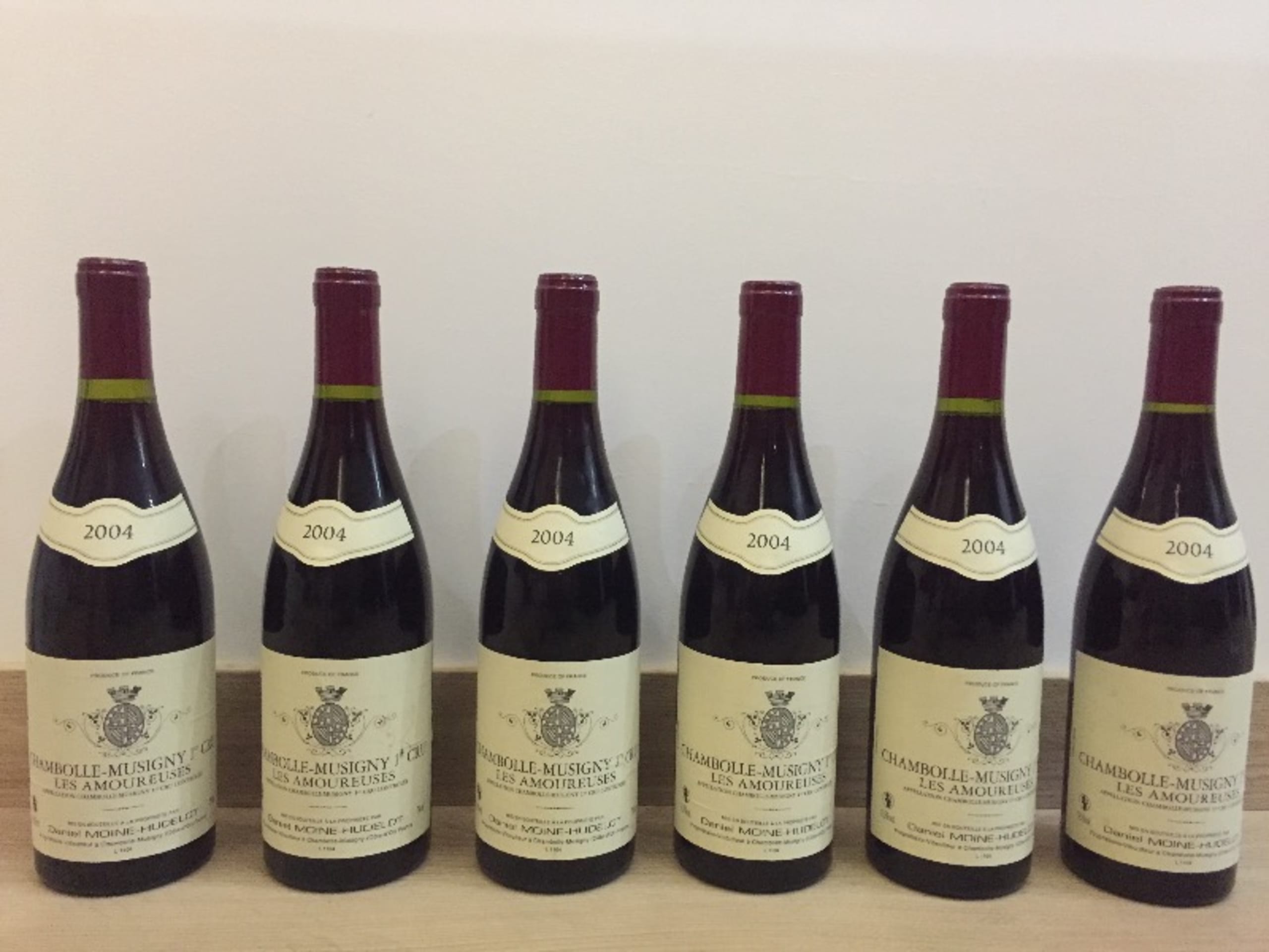 6 x Chambolle-Musigny, les amoureuses, daniel moine hudelot, 2004