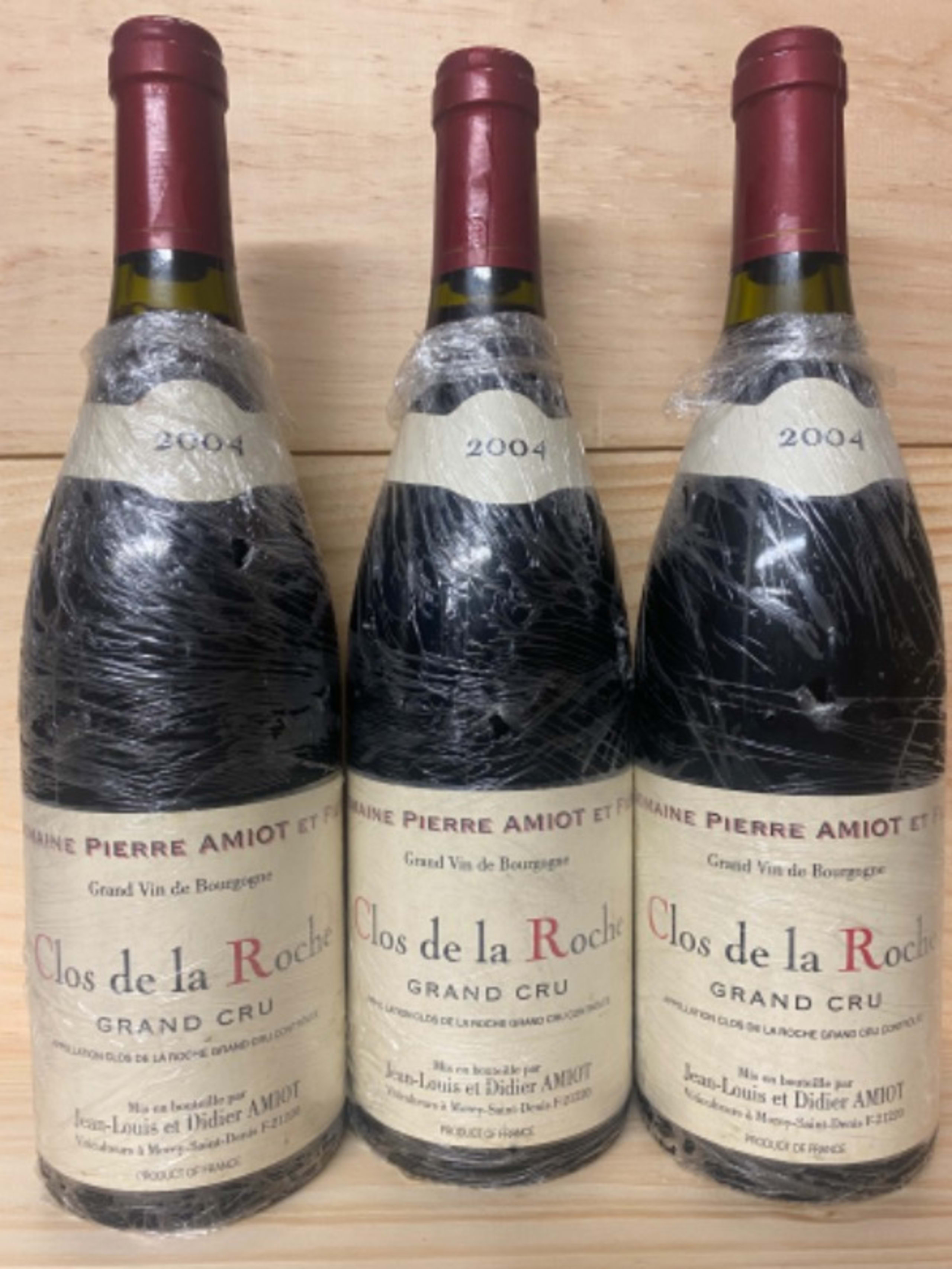 3 x Clos-de-la-Roche, Grand Cru, Domaine Pierre Amiot, 2004