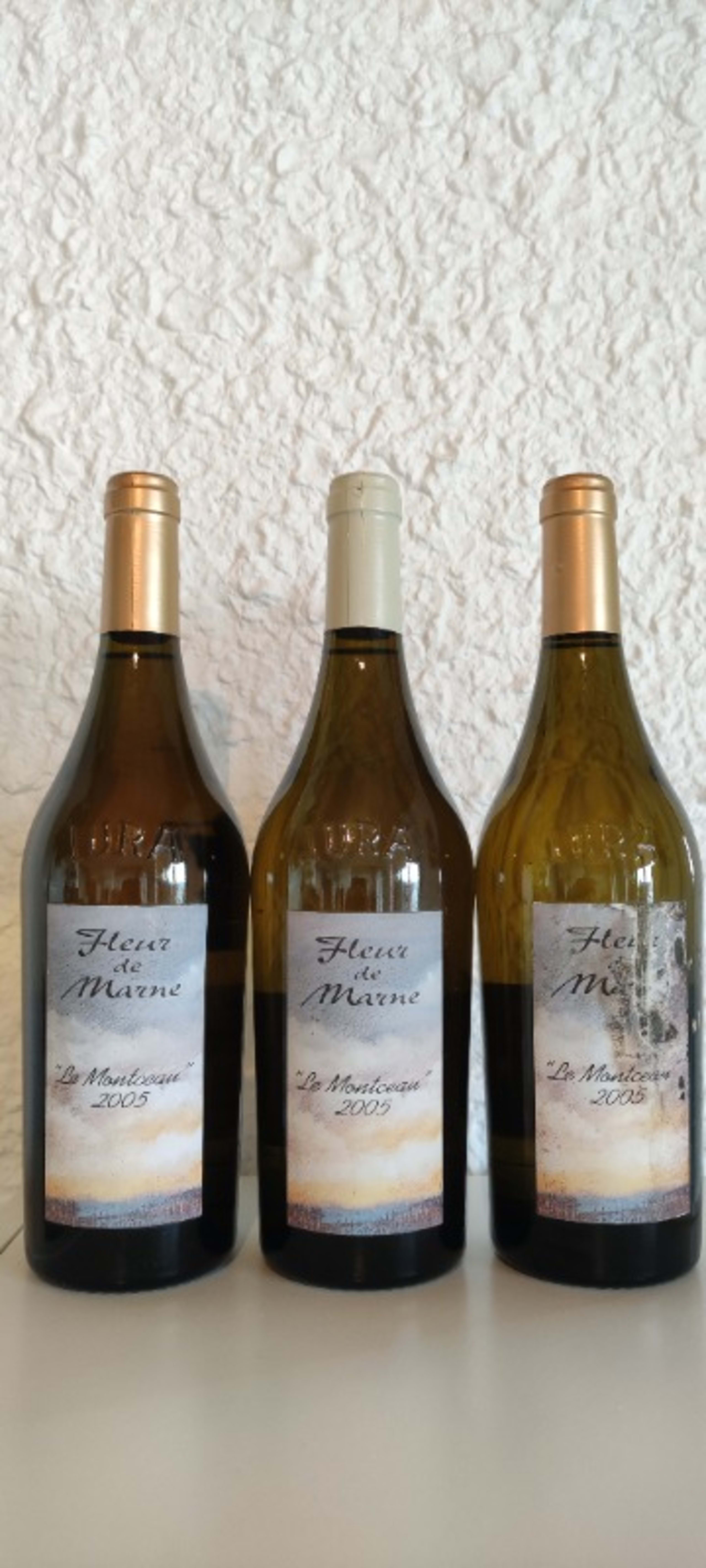 3 x Fleur  de marne, le montceau, Domaine Labet, Côtes-du-Jura, 2005