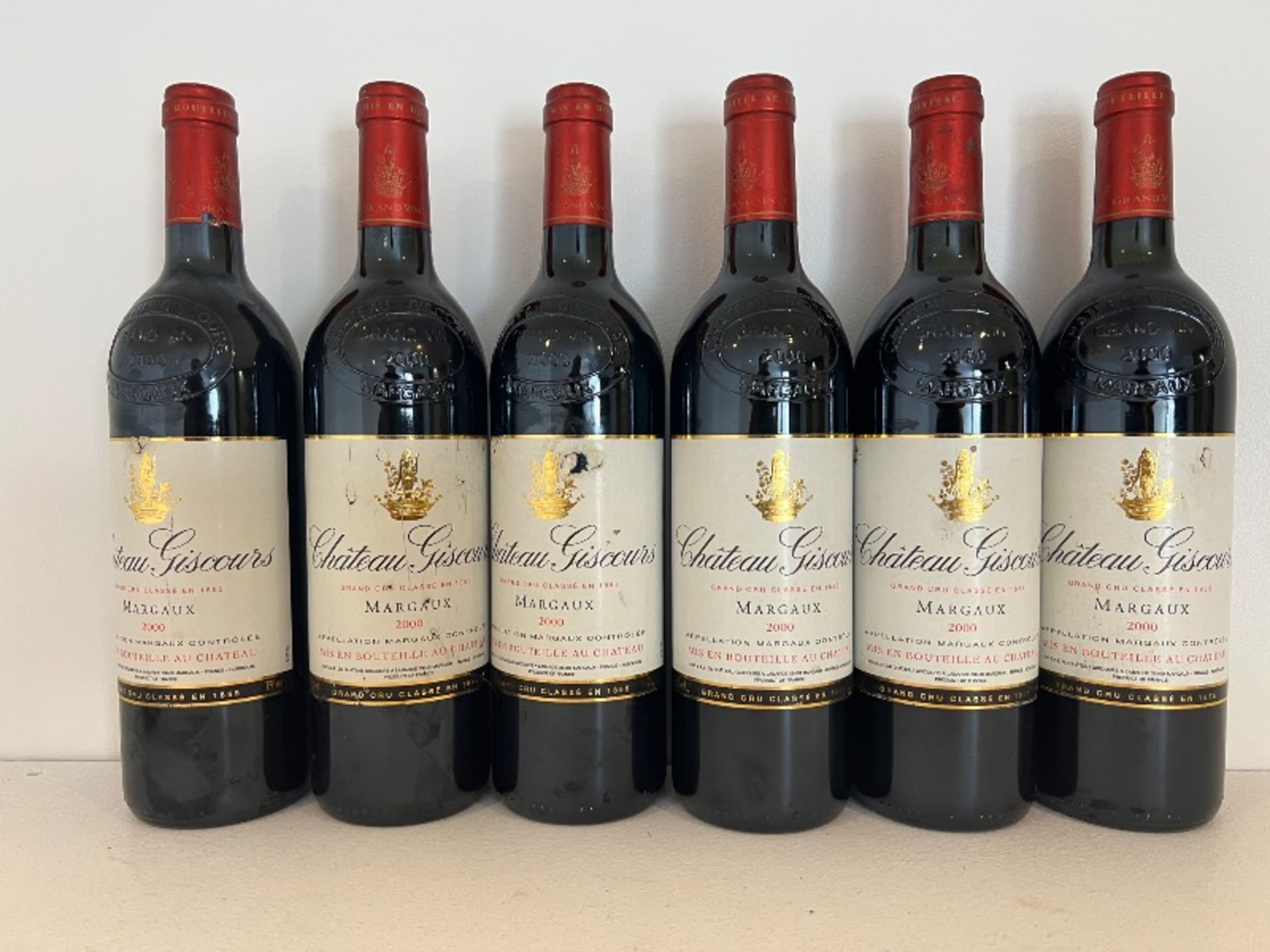 6 x château Giscours, Margaux, 2000