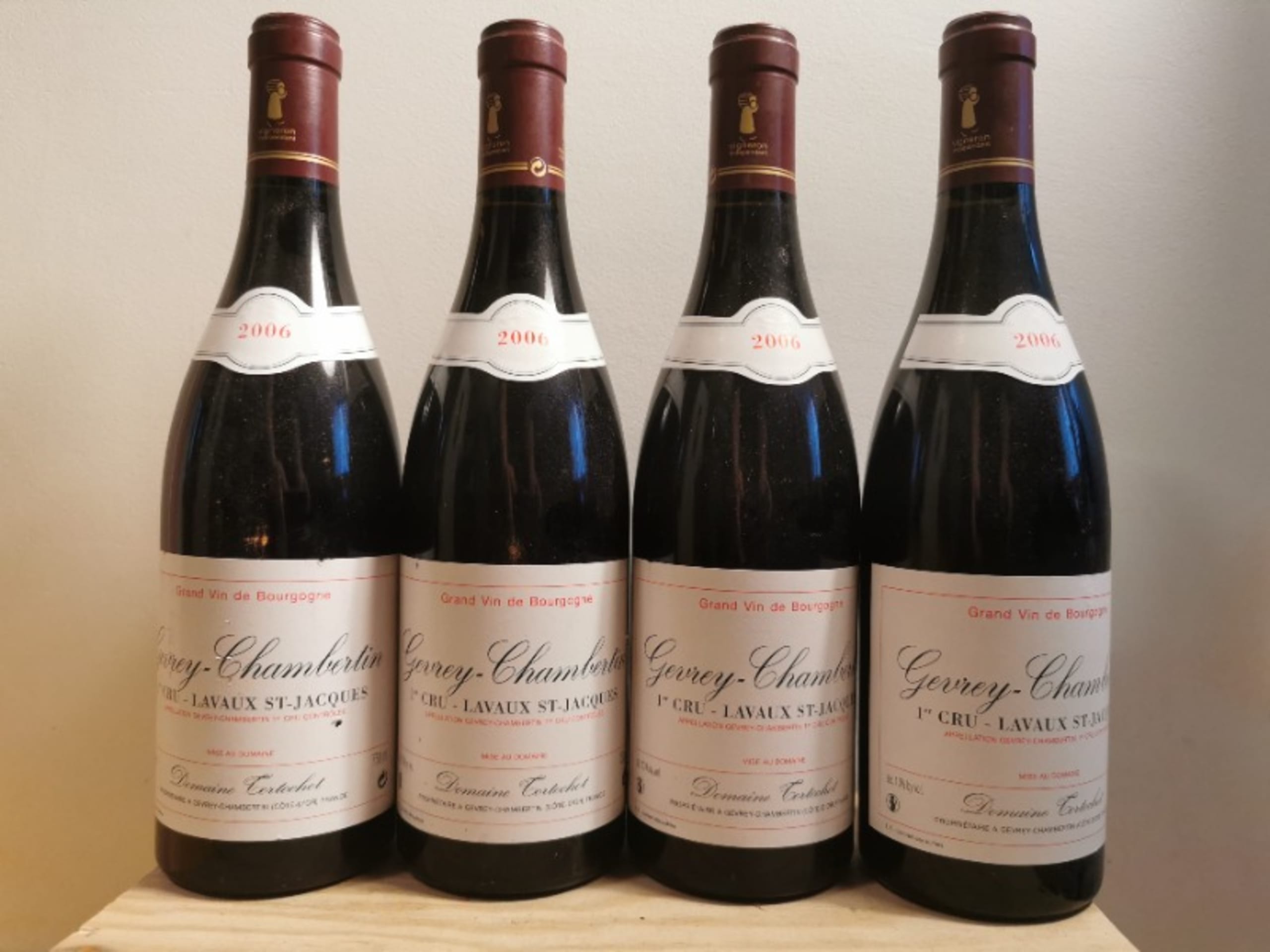 4 x Gevrey-Chambertin, 1er cru - Lavaux Saint Jacques, Domaine Tortochot, 2006