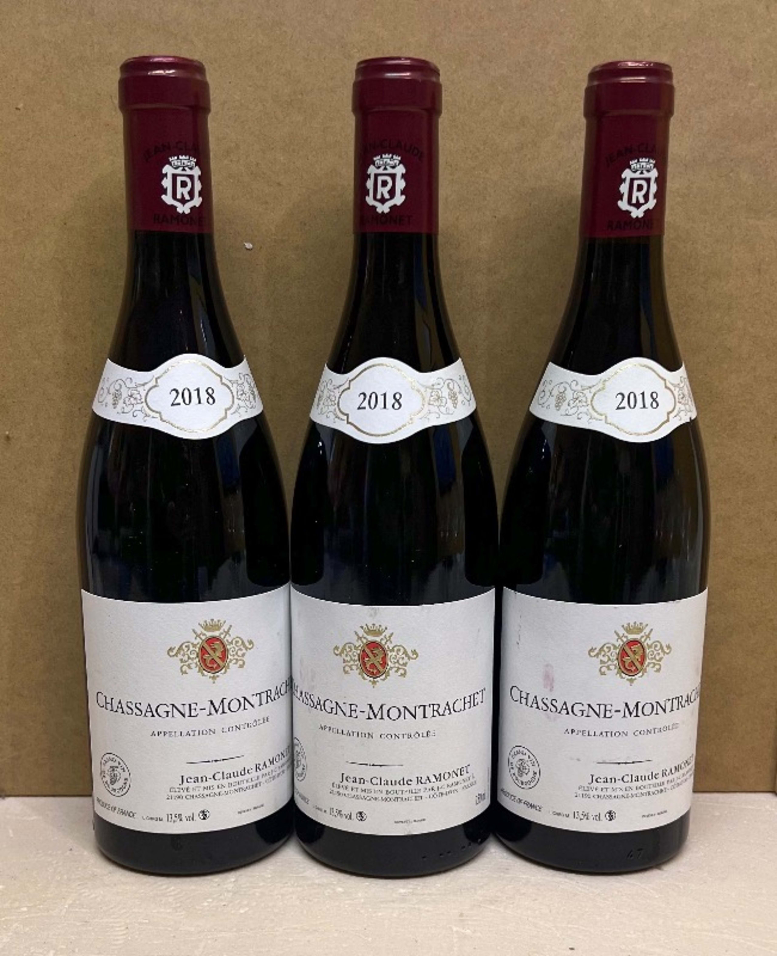 3 x Chassagne-Montrachet, Domaine Jean-Claude Ramonet, 2018