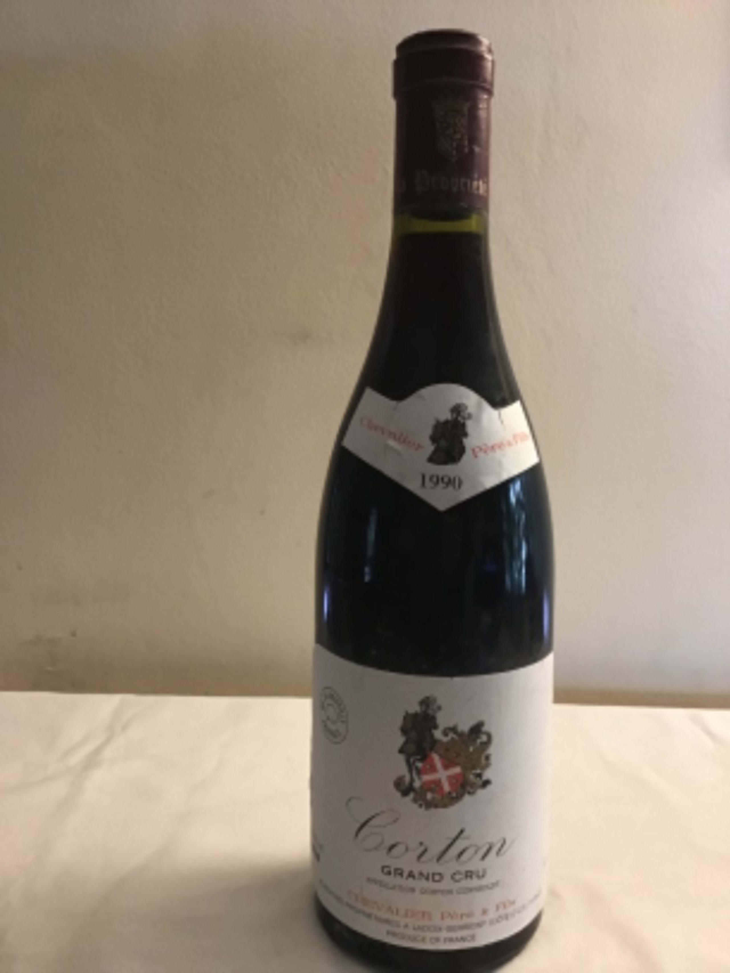 Corton, Grand Cru, Chevalier père et fils, 1990