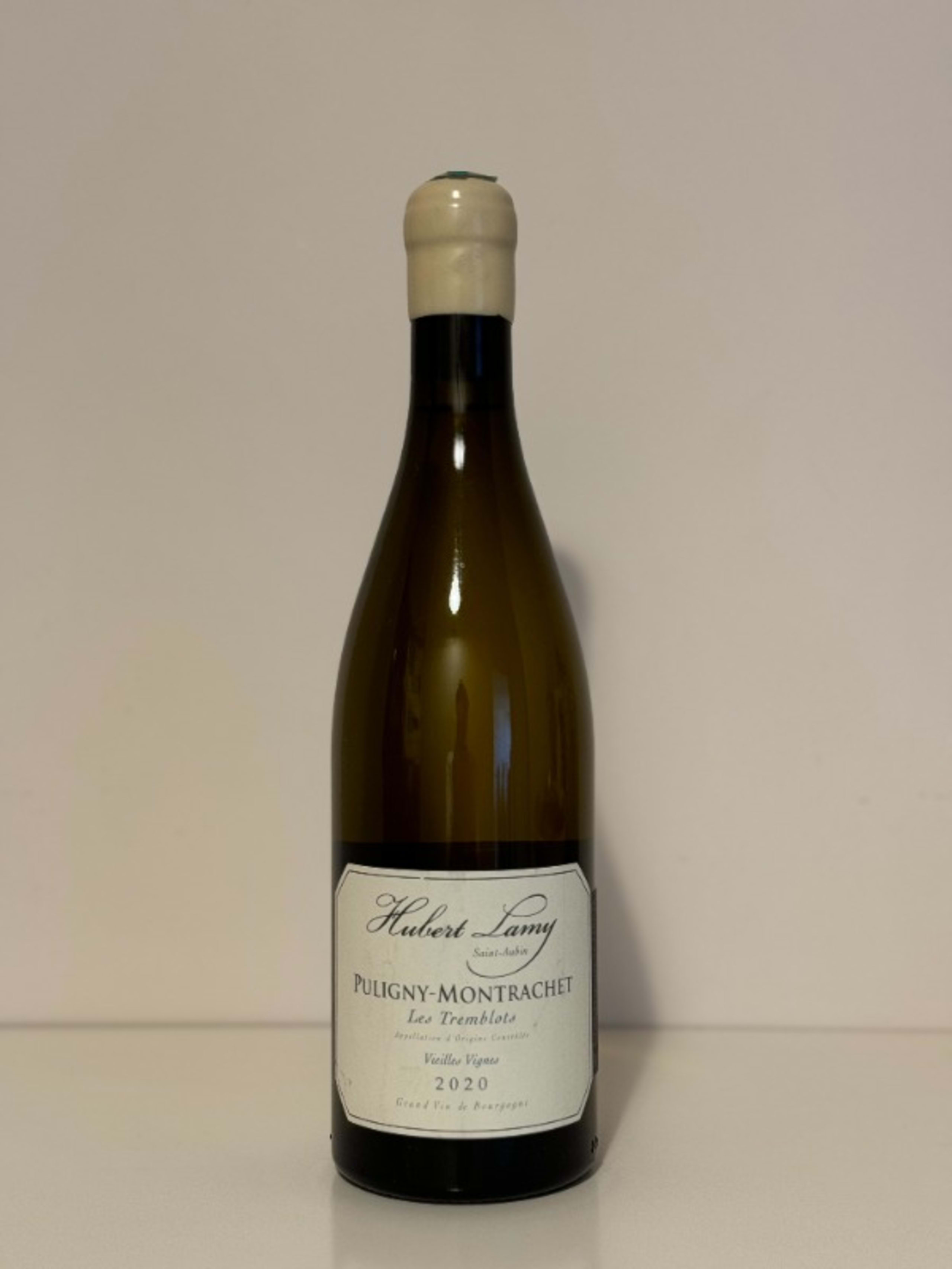 Puligny-Montrachet, Les tremblots, Hubert Lamy, 2020