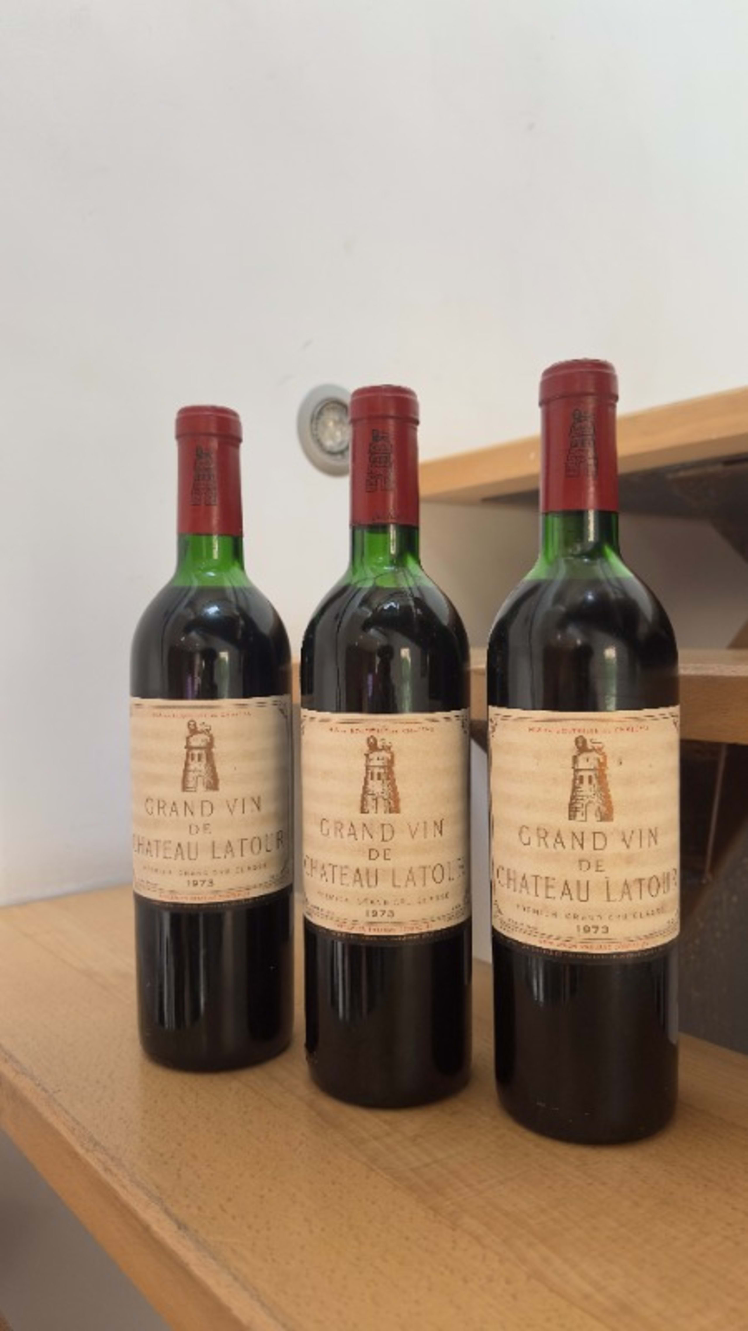 3 x Grand Vin de château Latour, Pauillac, 1973
