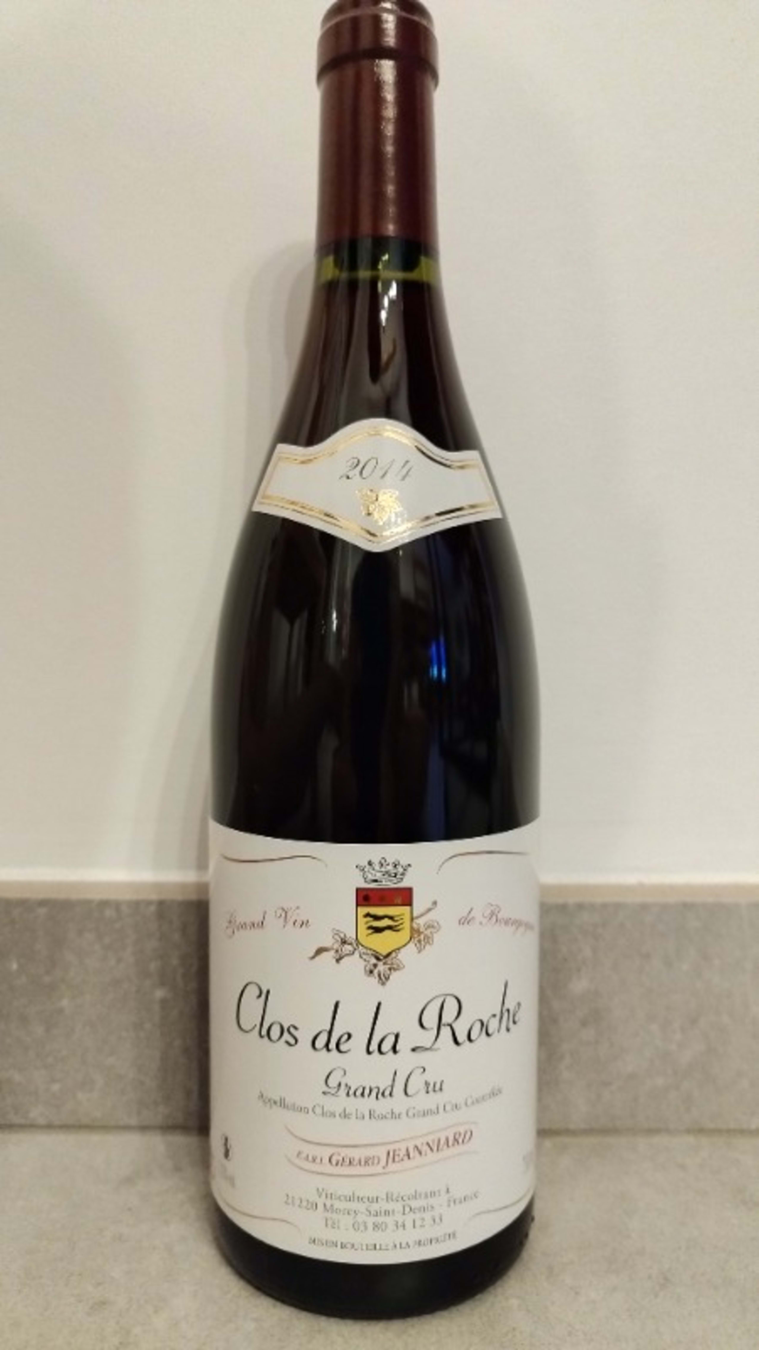 Clos-de-la-Roche, Grand Cru, Gérard Jeanniard, 2014