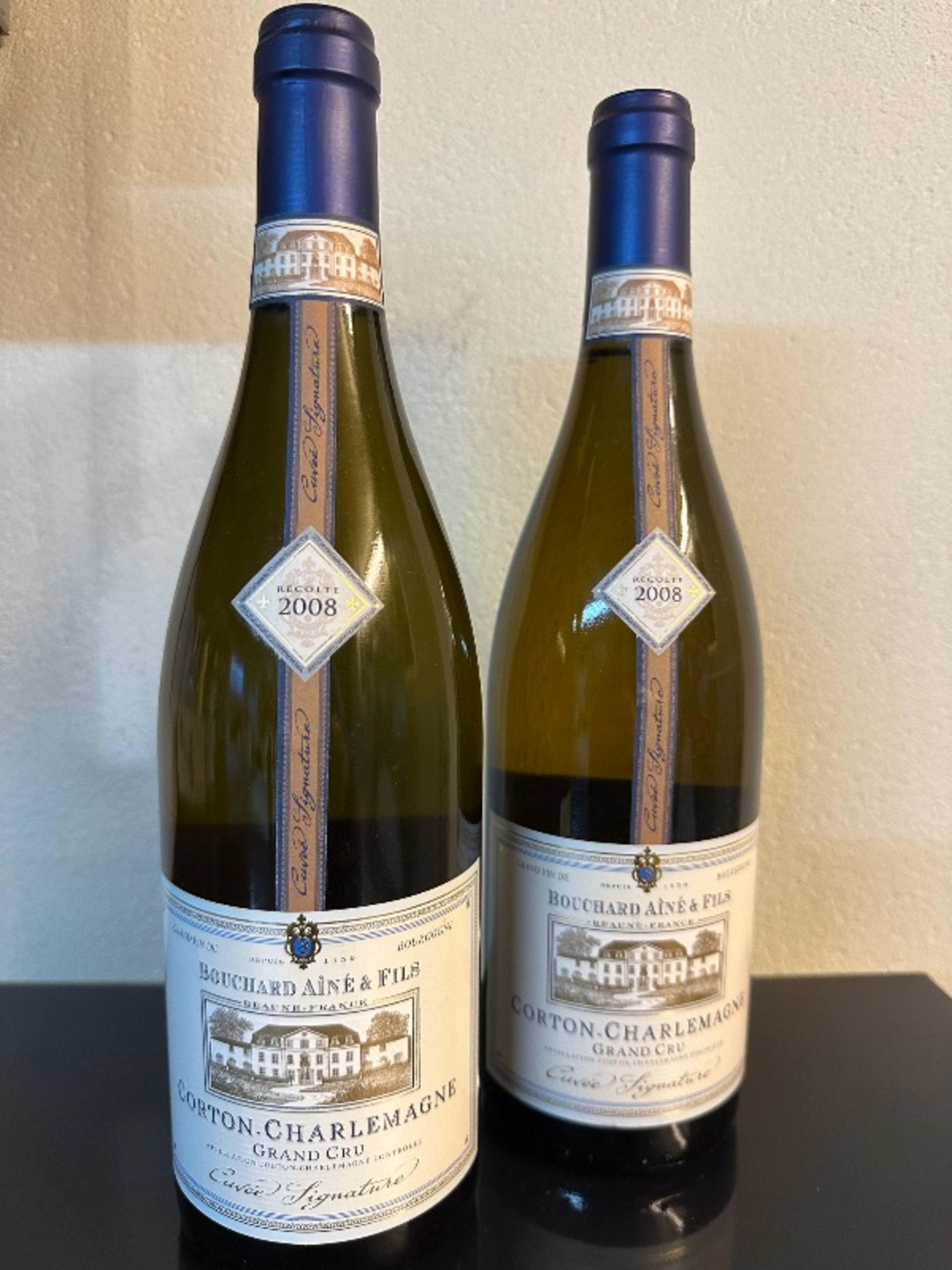 2 x Corton-Charlemagne, Grand Cru, Bouchard Aîné & Fils, 2008