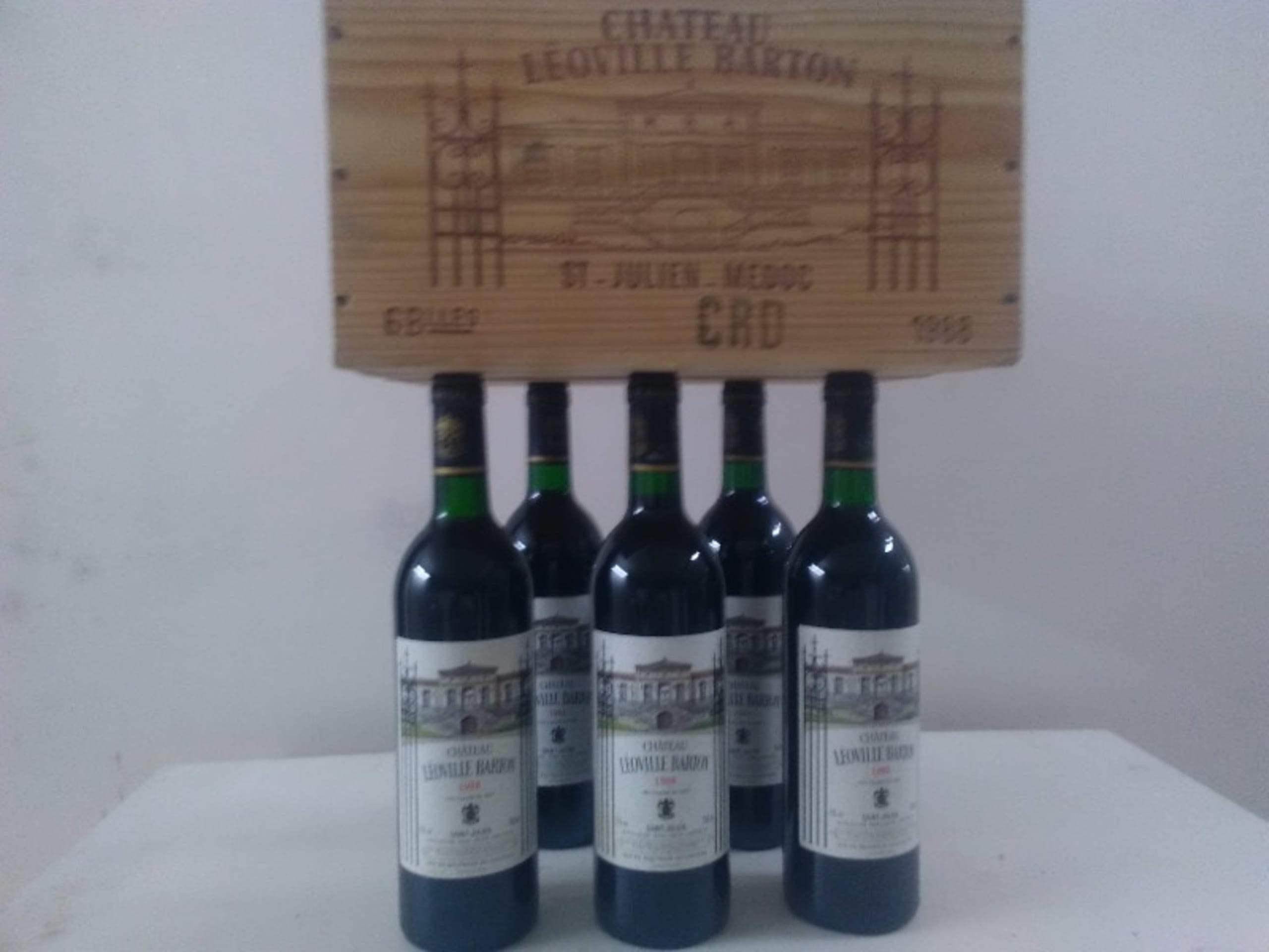 5 x Château Léoville Barton, Saint-Julien, 1988