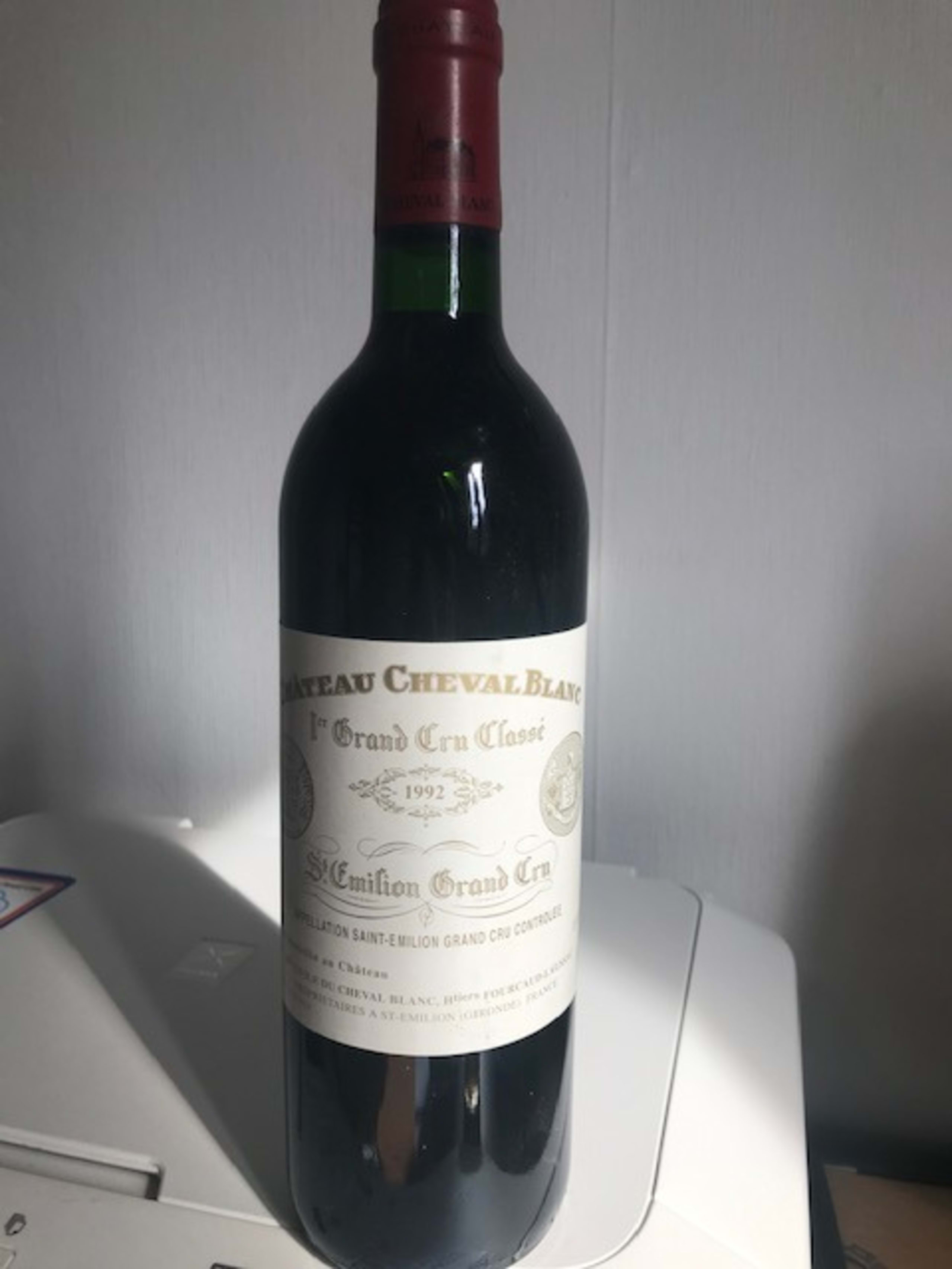 1er GCC, Château Cheval Blanc, Saint-Émilion, 1992