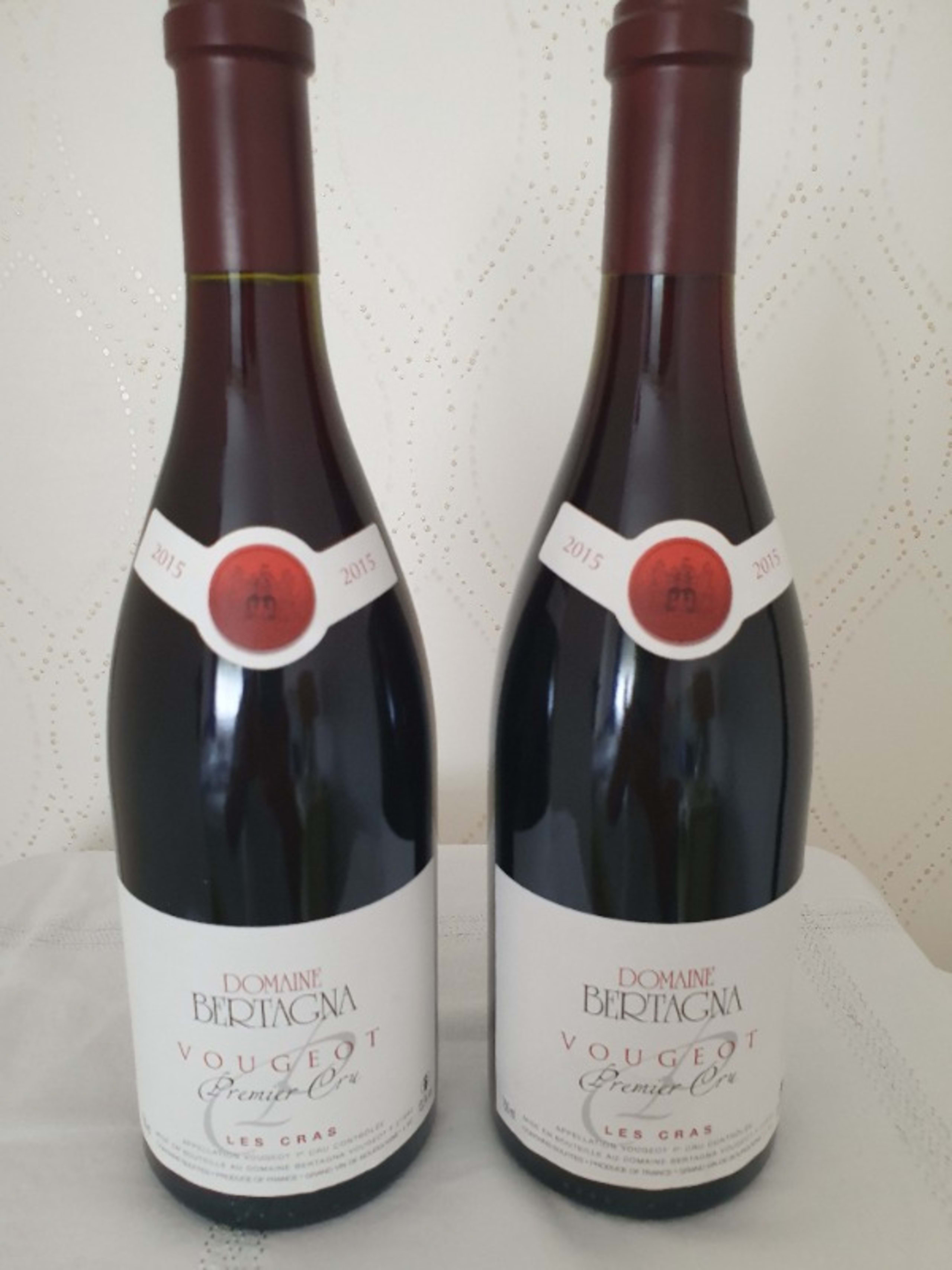 2 x Vougeot, 1er Cru - les Cras, Domaine Bertagna, 2015