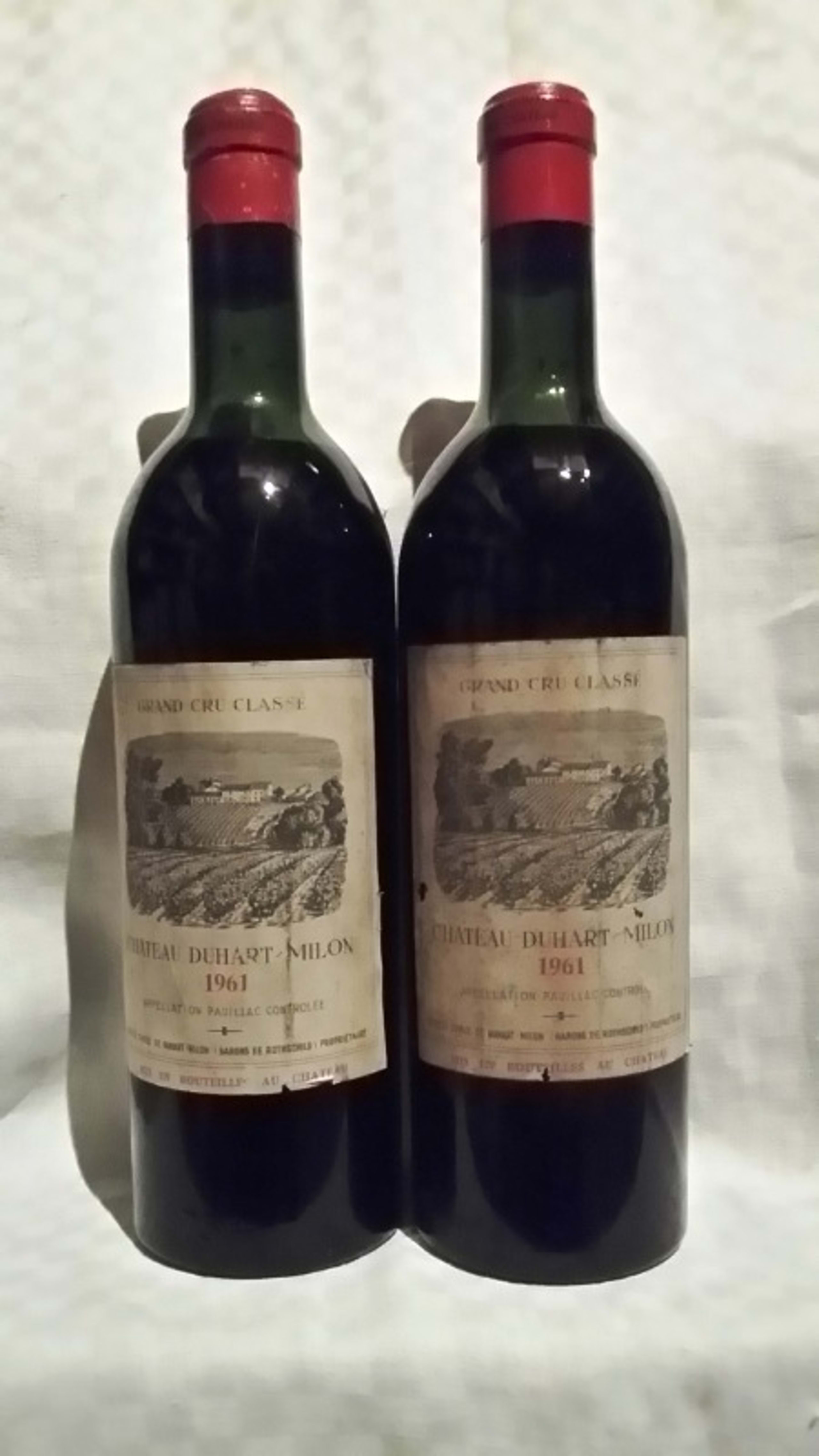 2 x château Duhart Milon, Pauillac, 1961