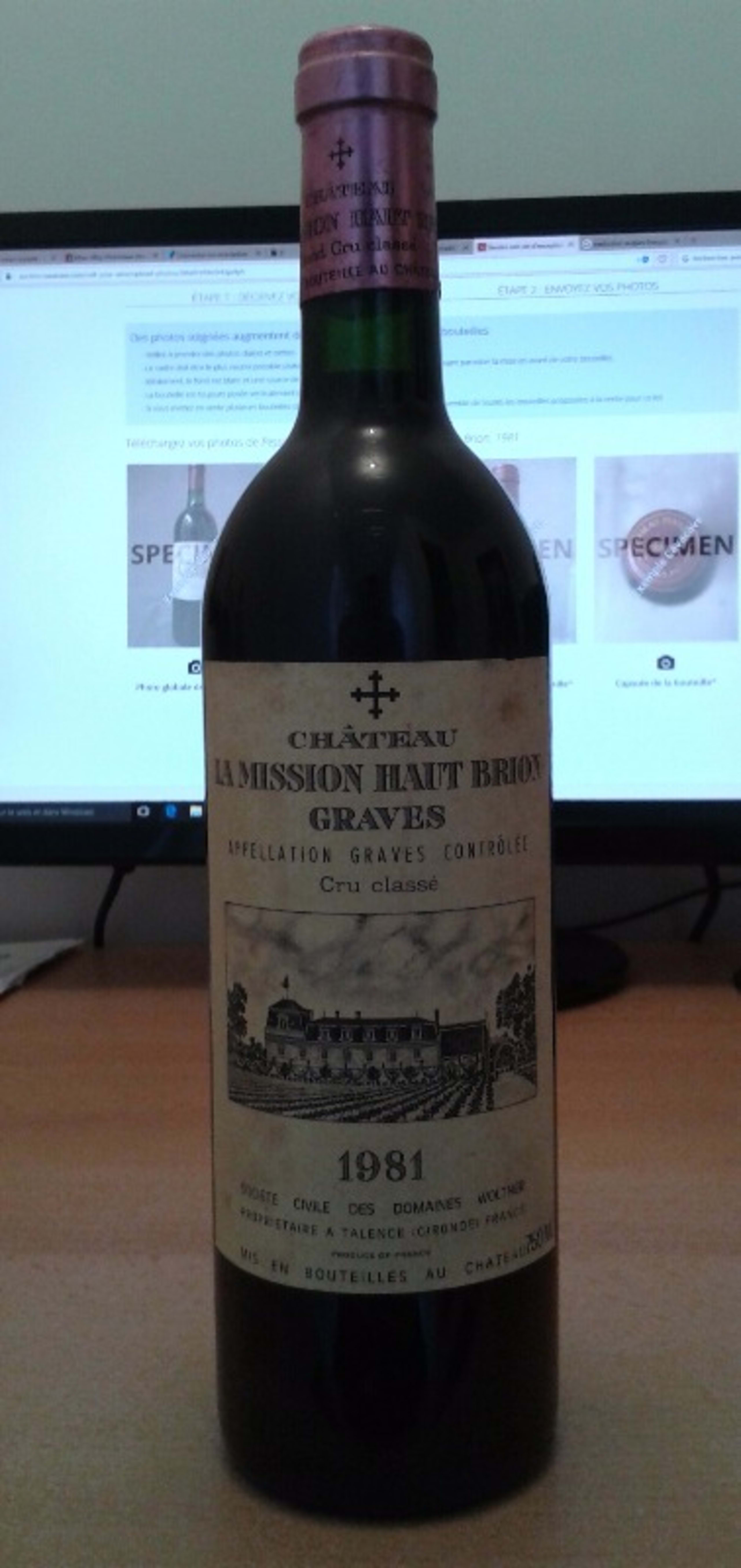 Château La Mission Haut Brion, Pessac-Léognan, 1981