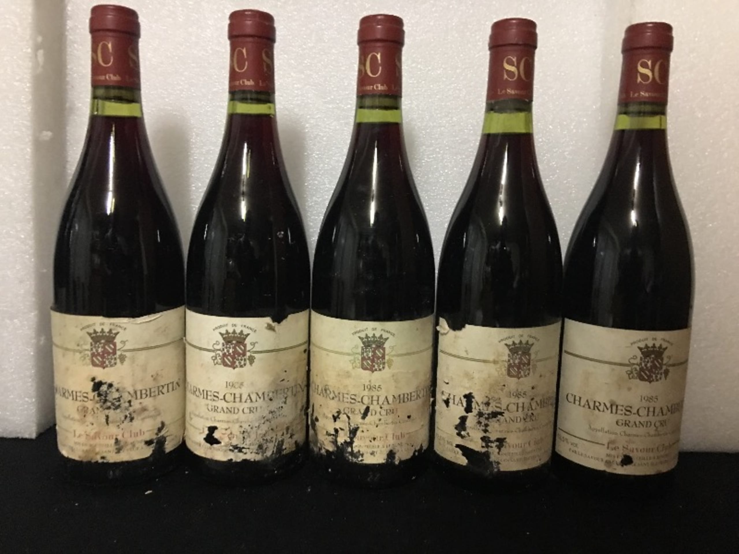 5 x Charmes-Chambertin, GRAND CRU, Savour club, 1985