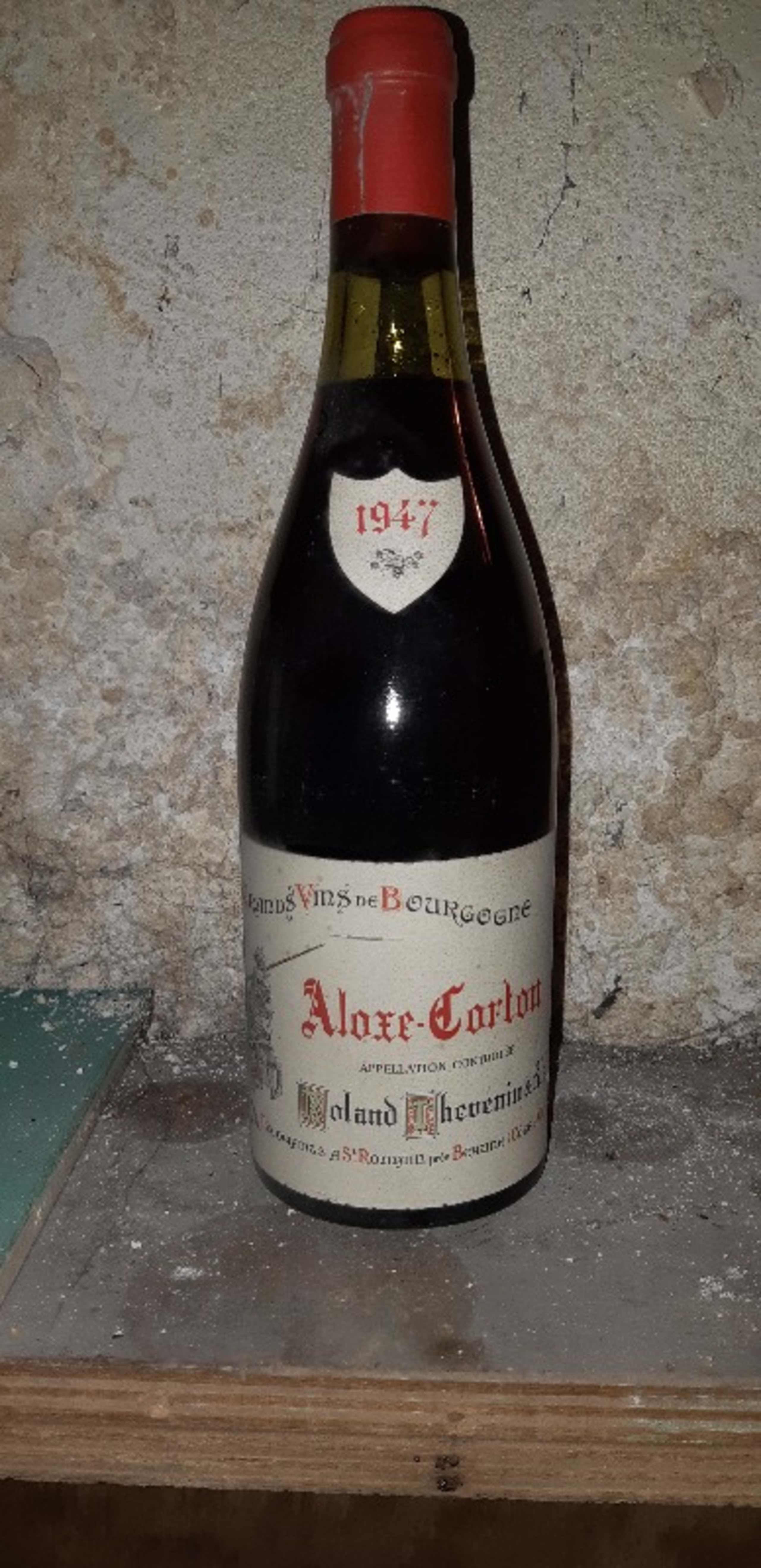 Aloxe-Corton, Roland Thevenin et fils, 1947