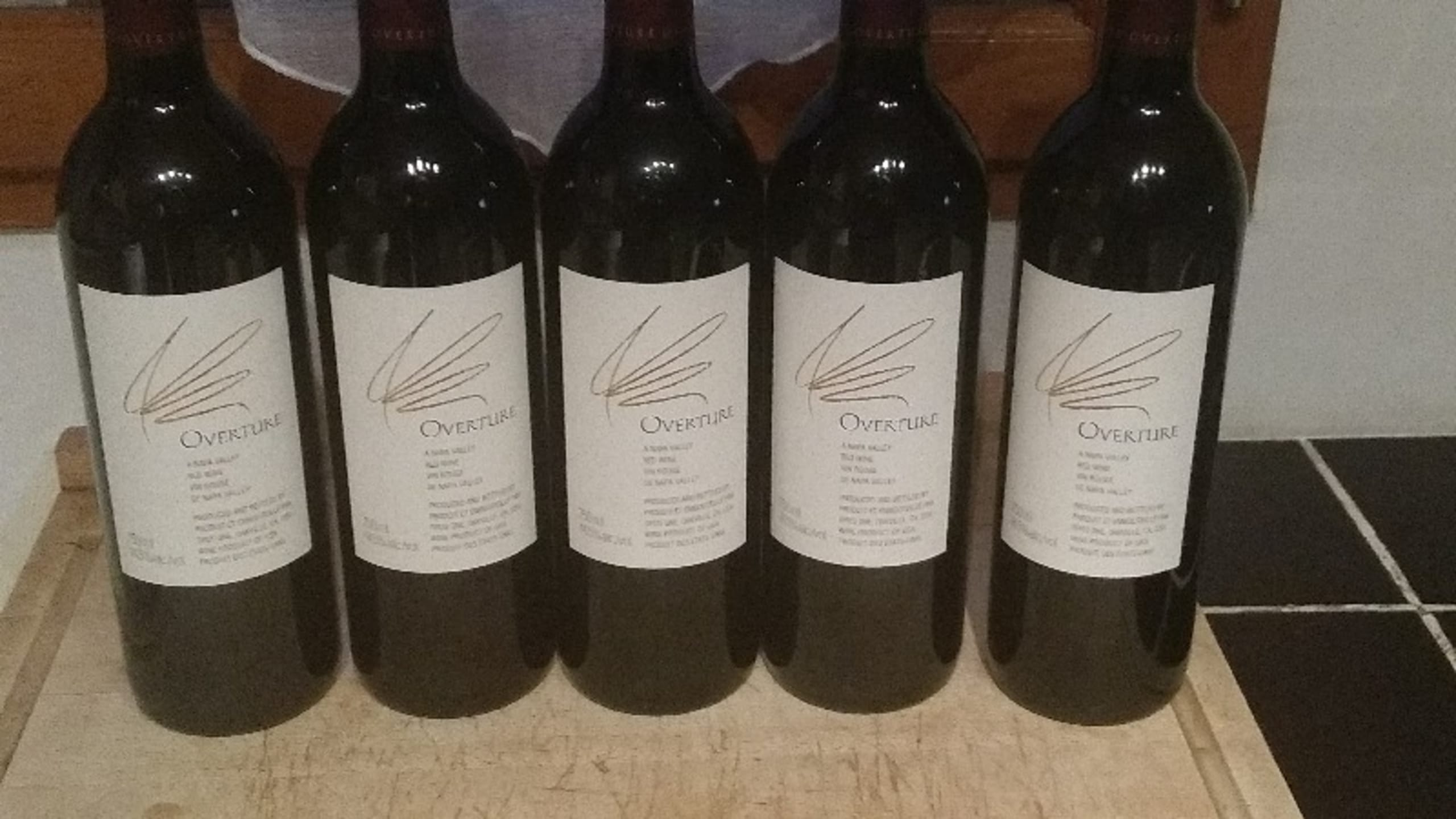 5 x Opus Overture, Rothschild, Napa Valley, 2013