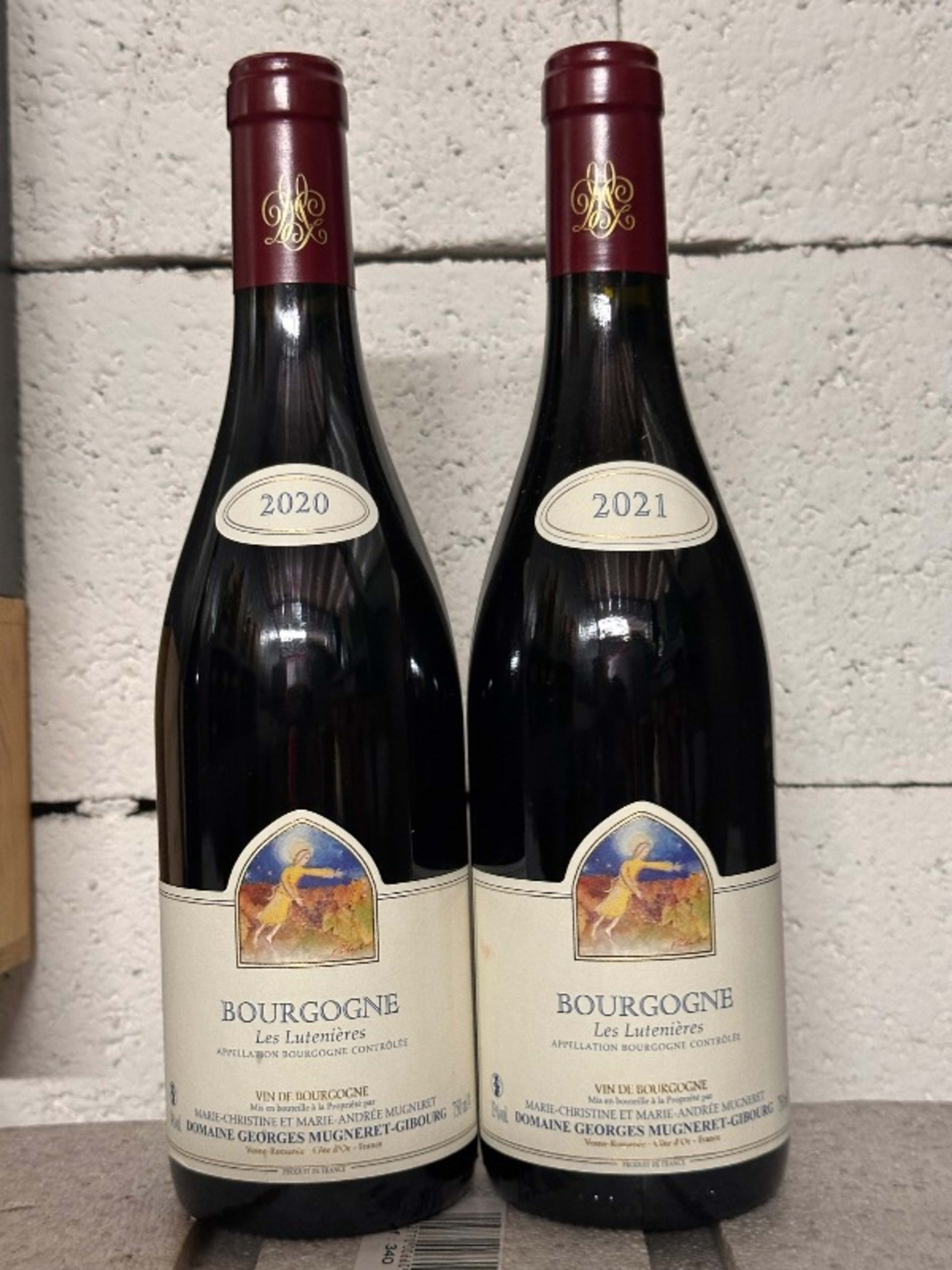 2 x Bourgogne, Les lutenières, Mugneret Gibourg, 2020/2021