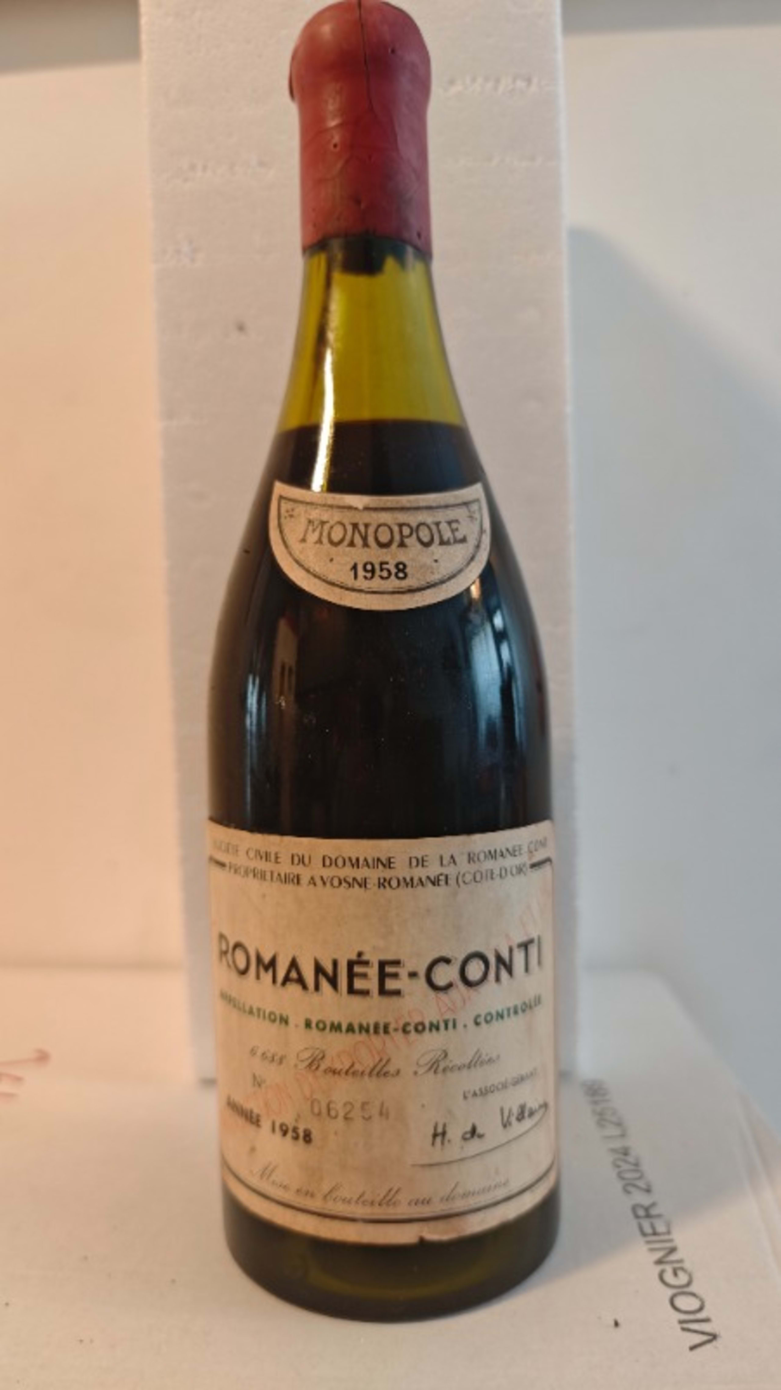 Romanée-Conti, domaine de la Romanée Conti, 1958
