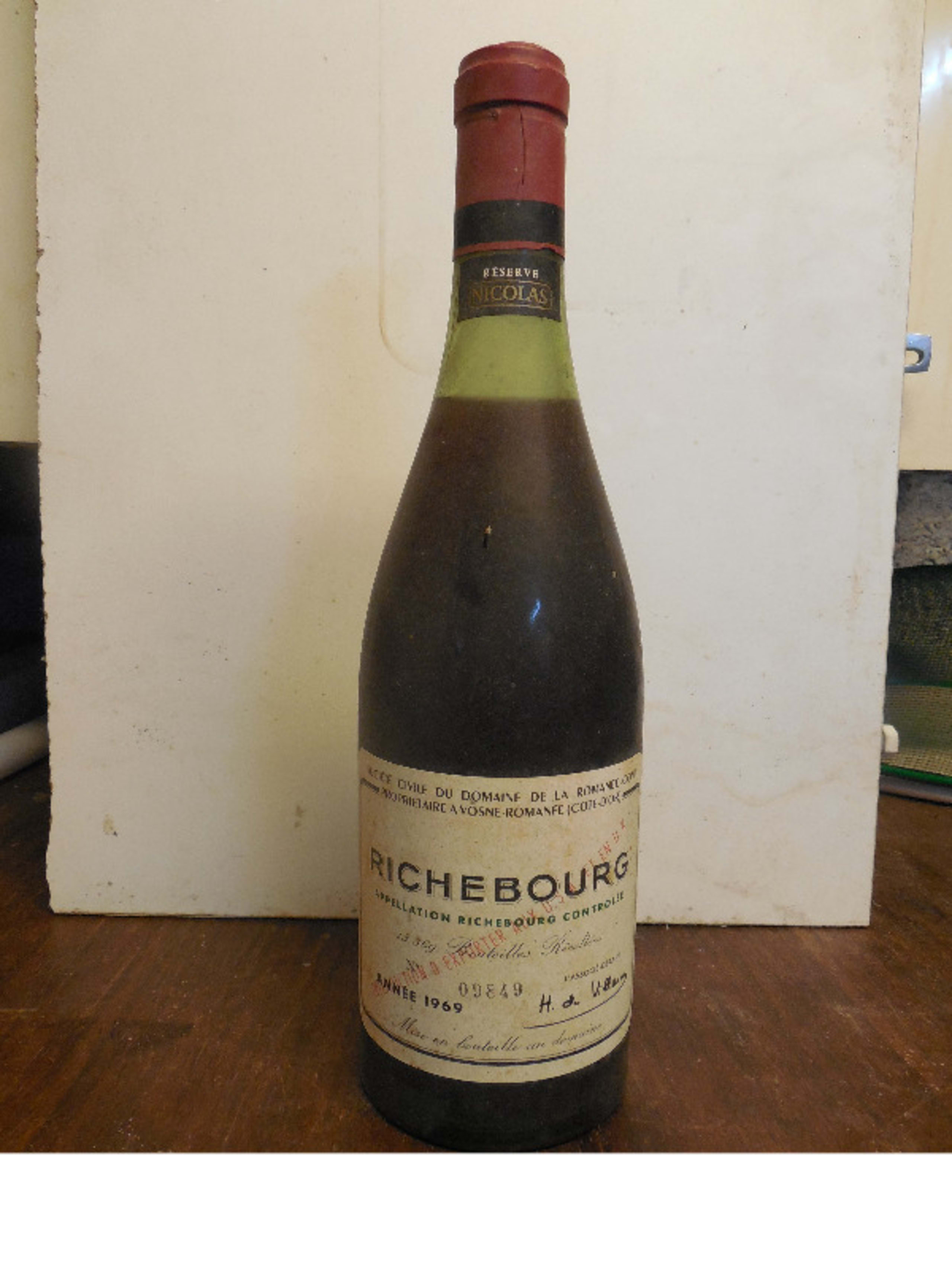 Richebourg, Domaine de la Romanée Conti, 1969