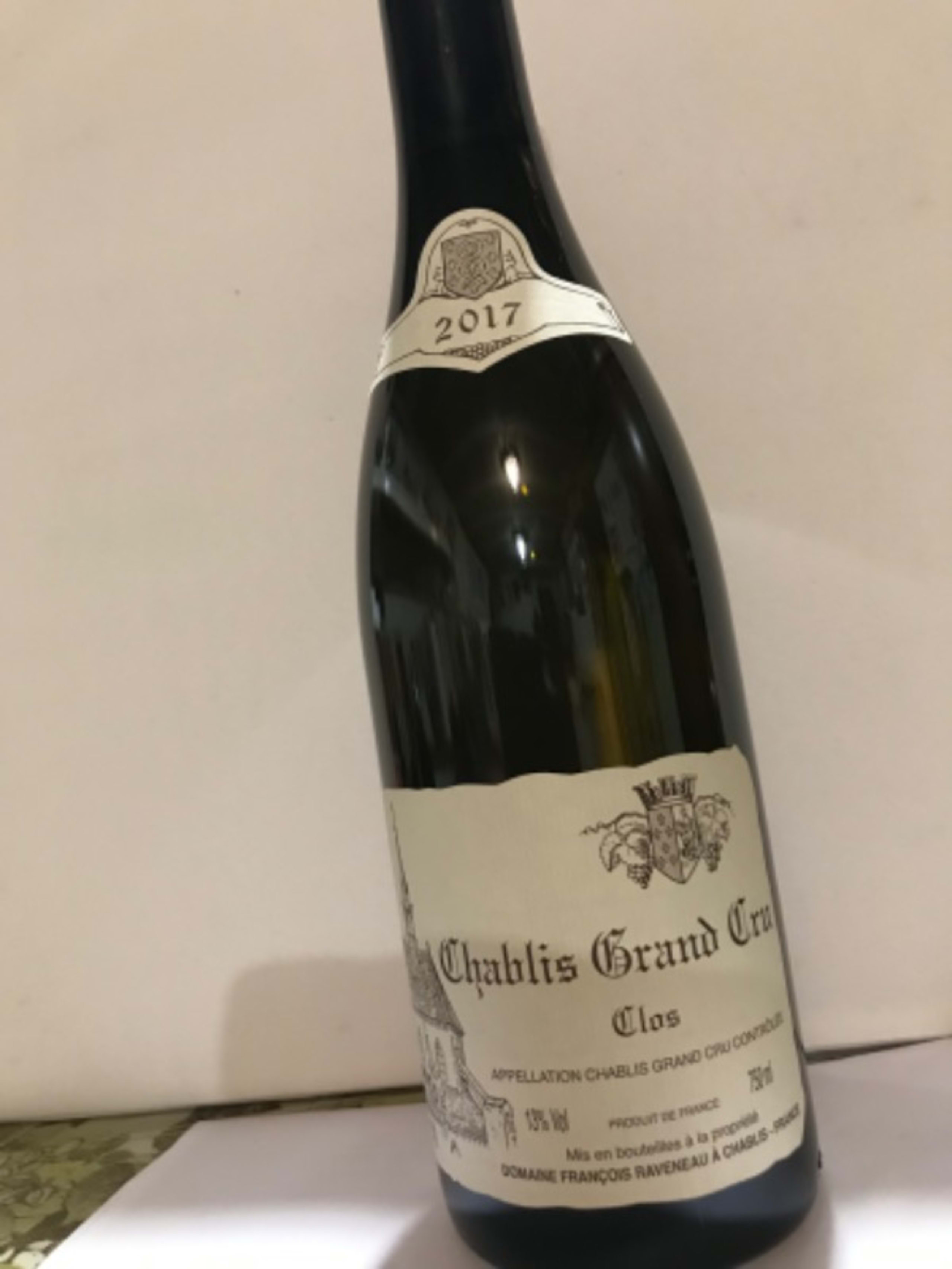 Chablis Grand Cru, Clos, François Raveneau, 2017